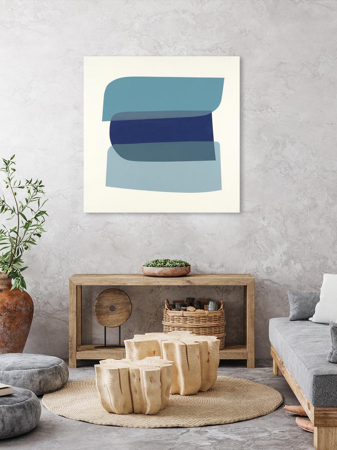 Shapes II V5 by KC Haxton on GIANT ART - blues geometric shapes