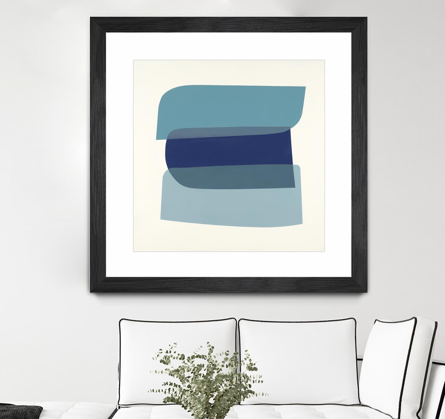 Shapes II V5 by KC Haxton on GIANT ART - blues geometric shapes