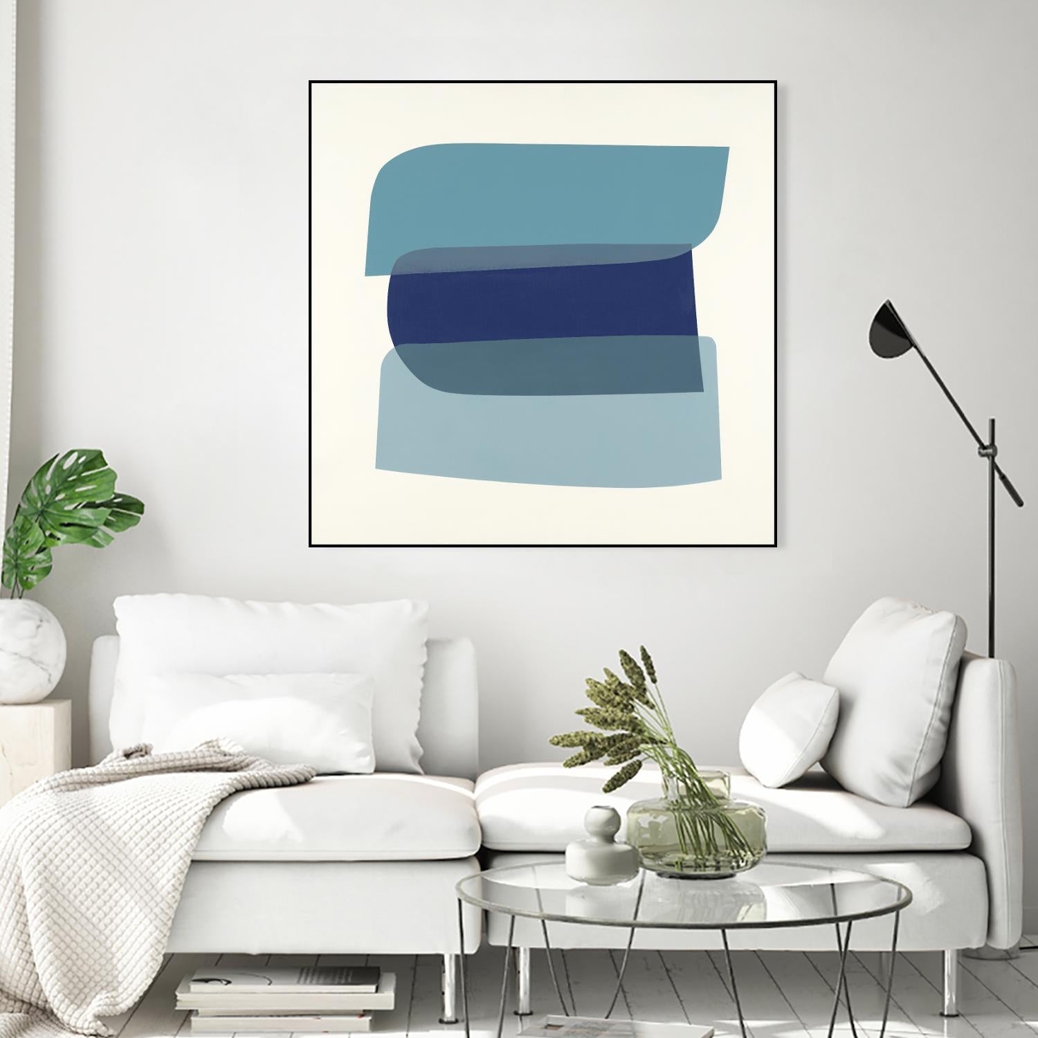 Shapes II V5 by KC Haxton on GIANT ART - blues geometric shapes