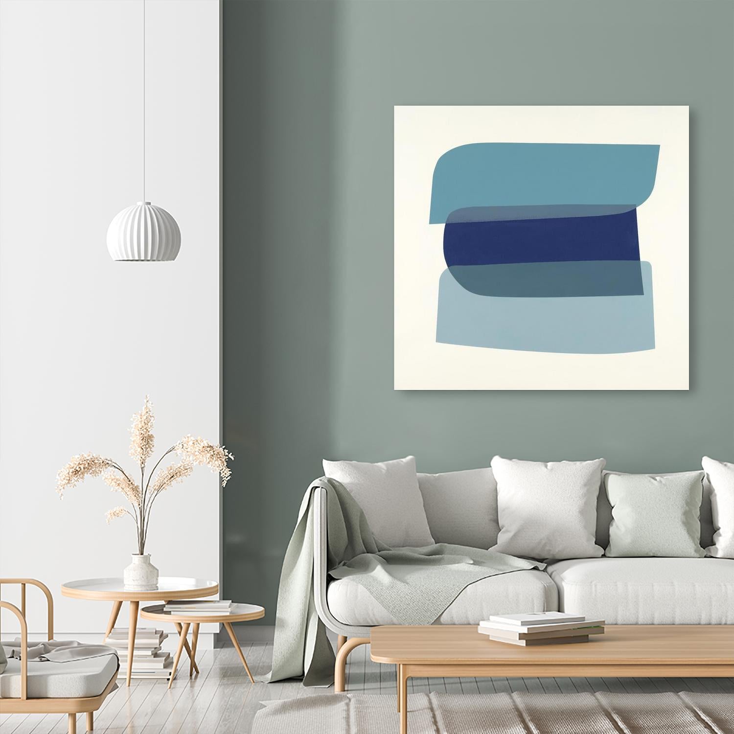 Shapes II V5 by KC Haxton on GIANT ART - blues geometric shapes