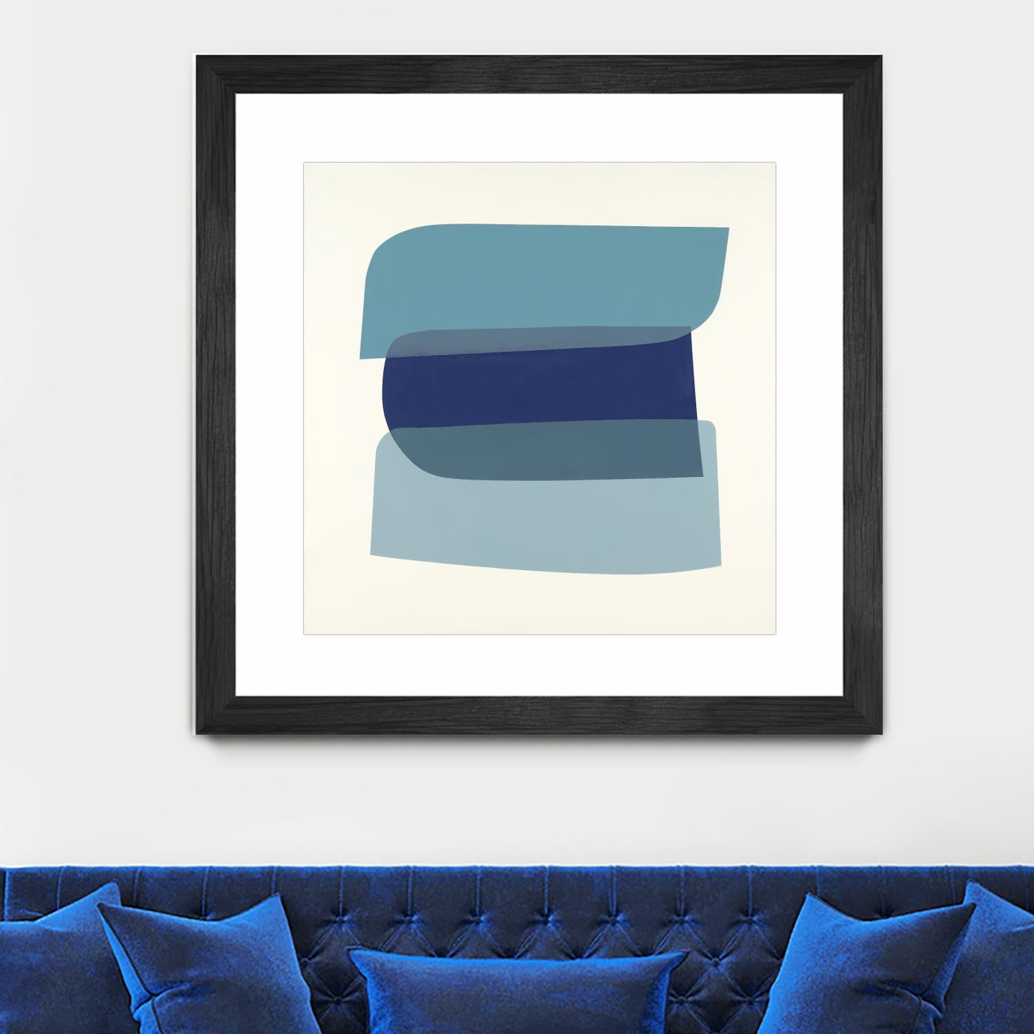 Shapes II V5 by KC Haxton on GIANT ART - blues geometric shapes