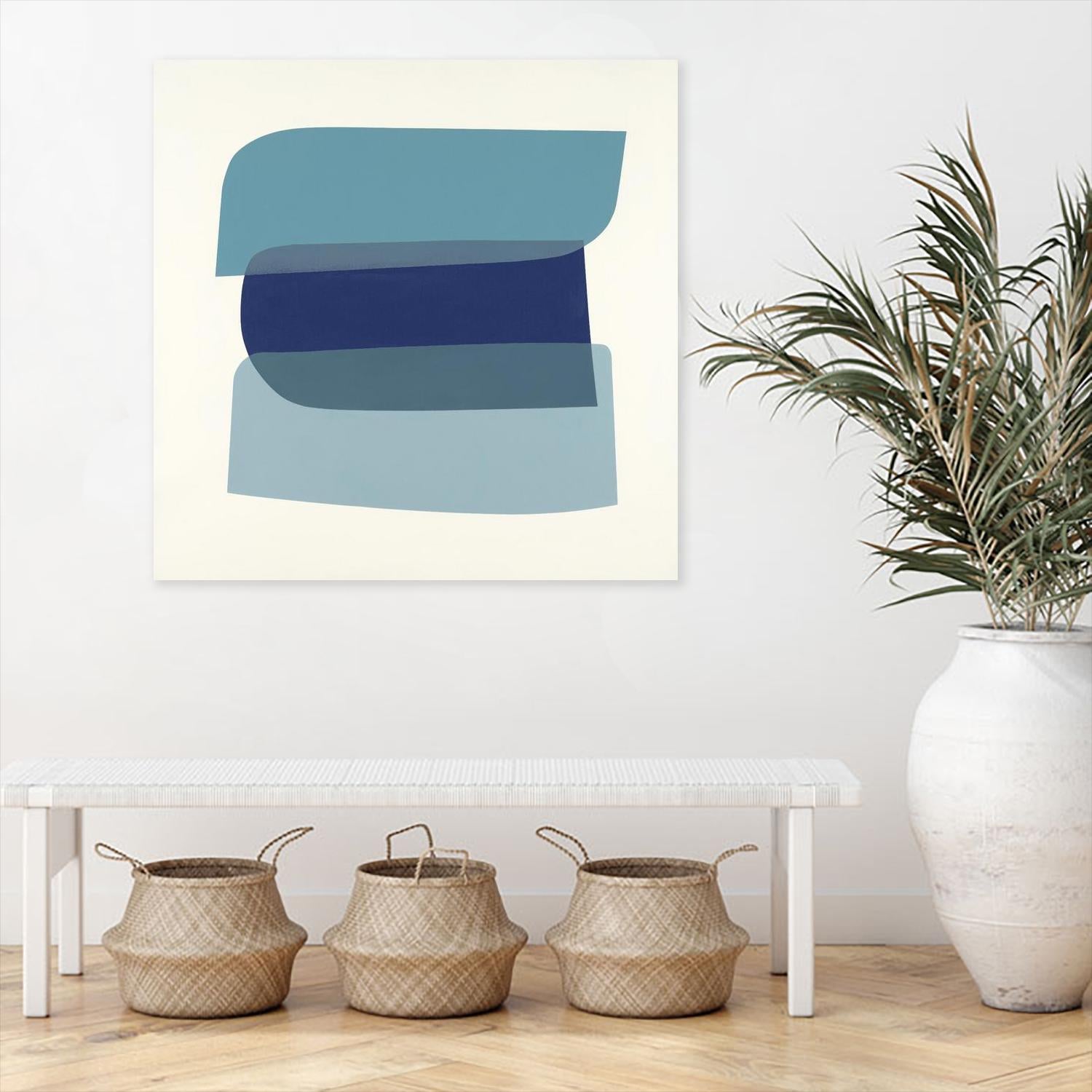 Shapes II V5 by KC Haxton on GIANT ART - blues geometric shapes