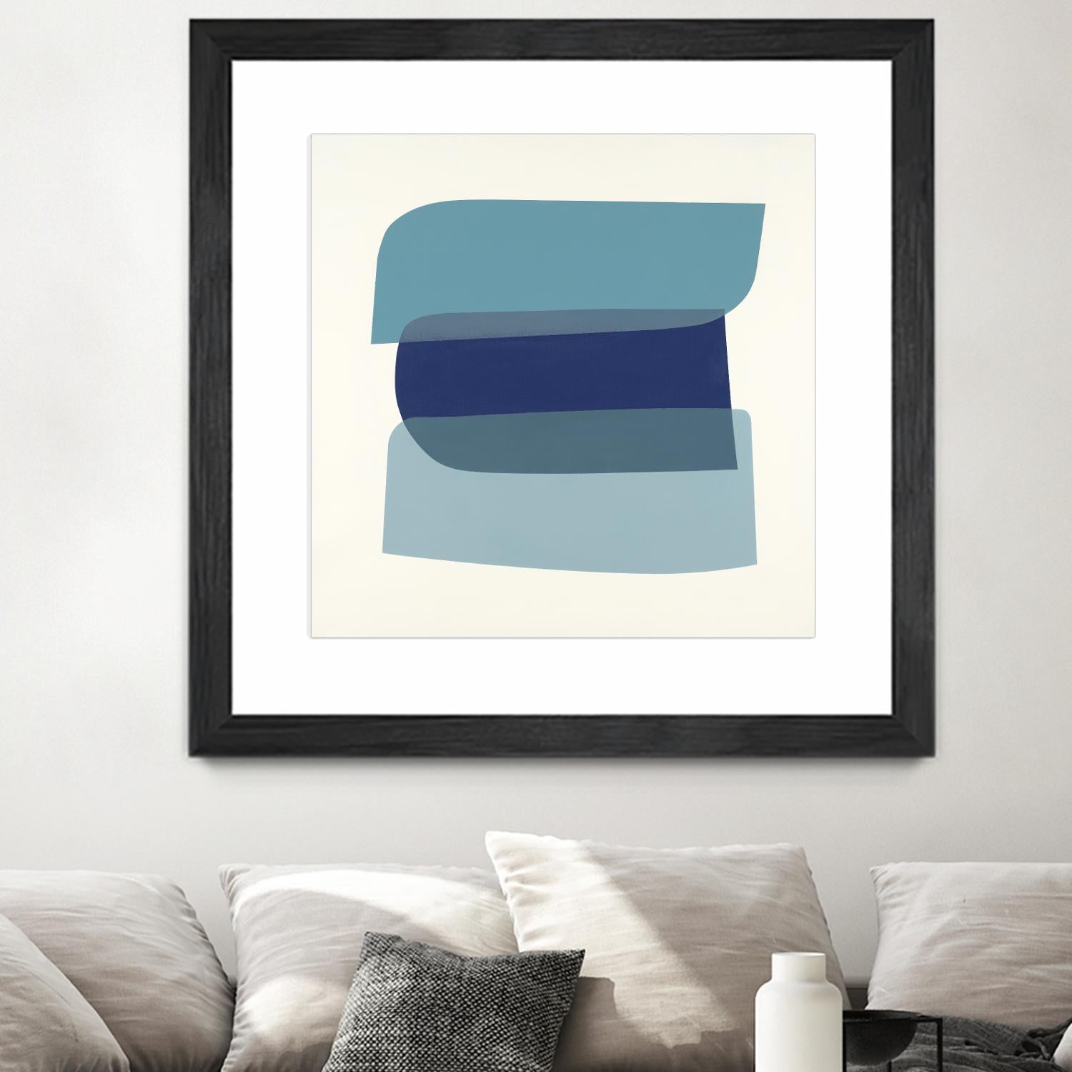 Shapes II V5 by KC Haxton on GIANT ART - blues geometric shapes