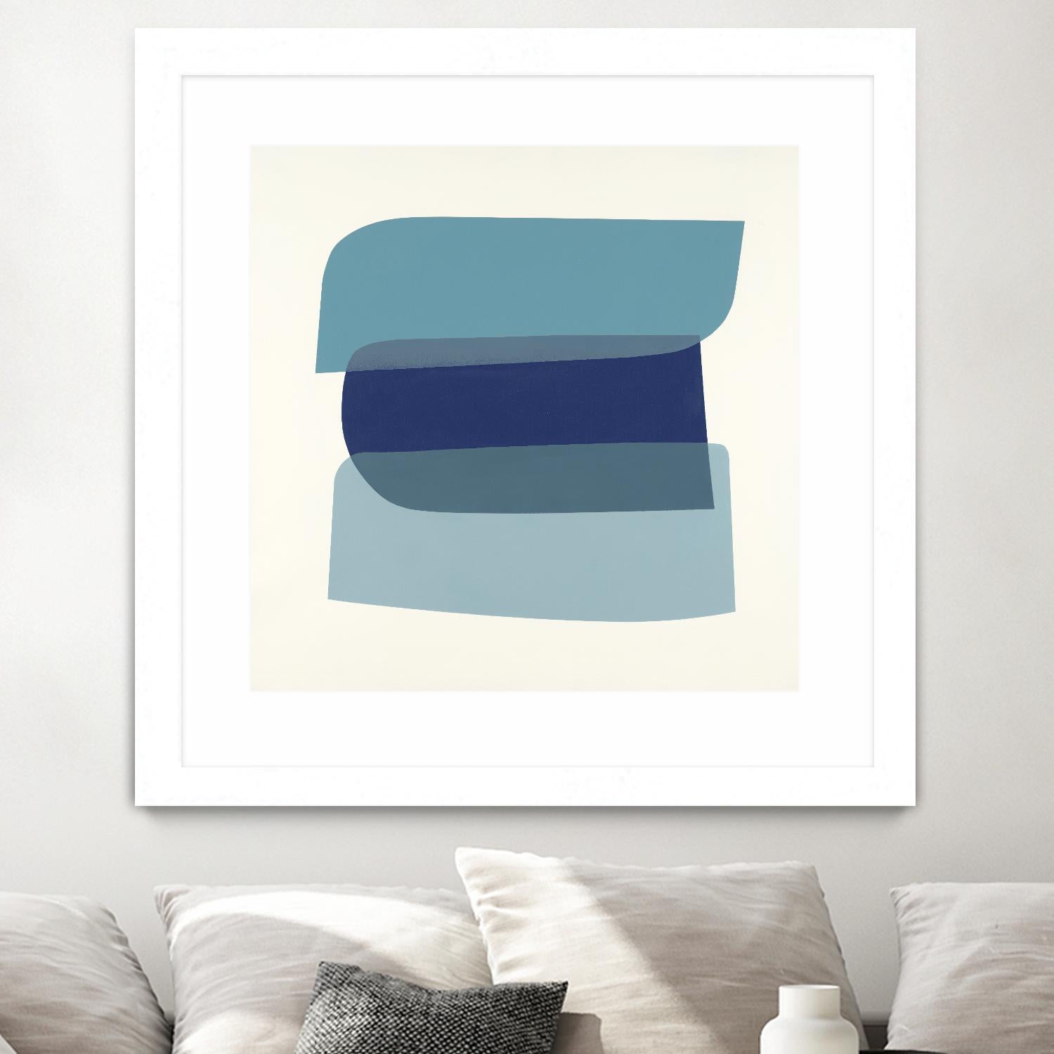 Shapes II V5 by KC Haxton on GIANT ART - blues geometric shapes