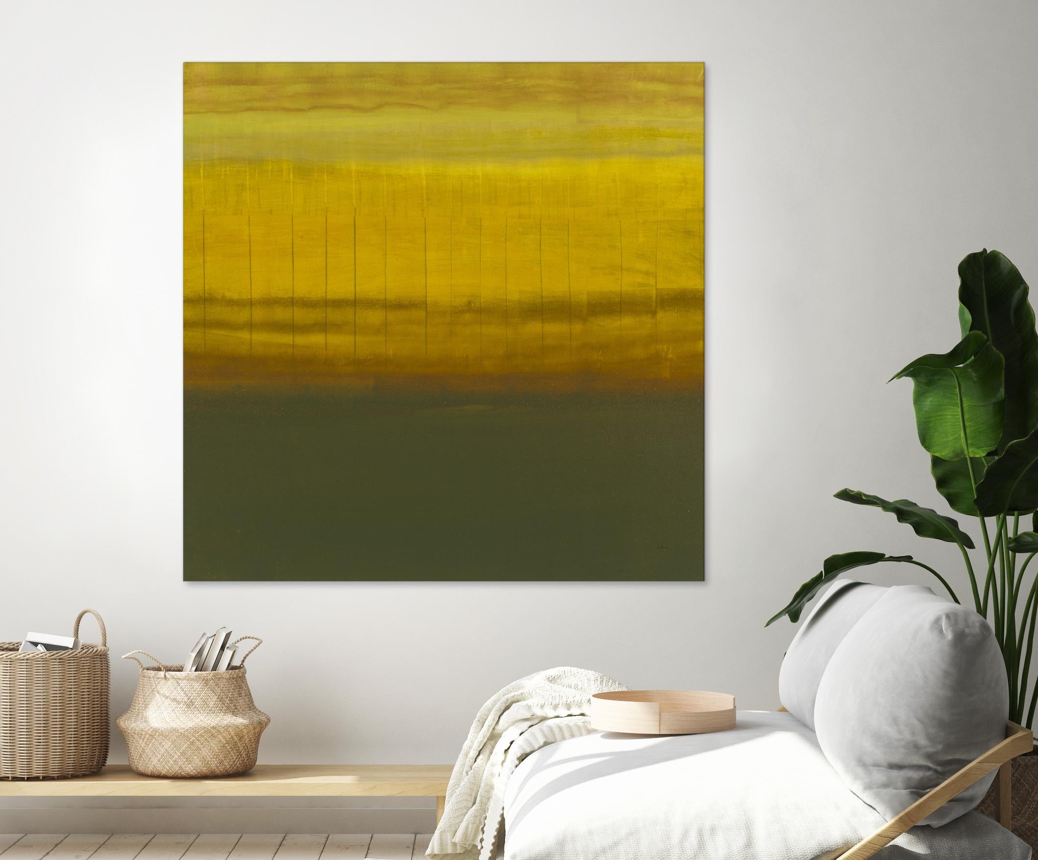 Sense I by Randy Hibberd on GIANT ART - green abstract