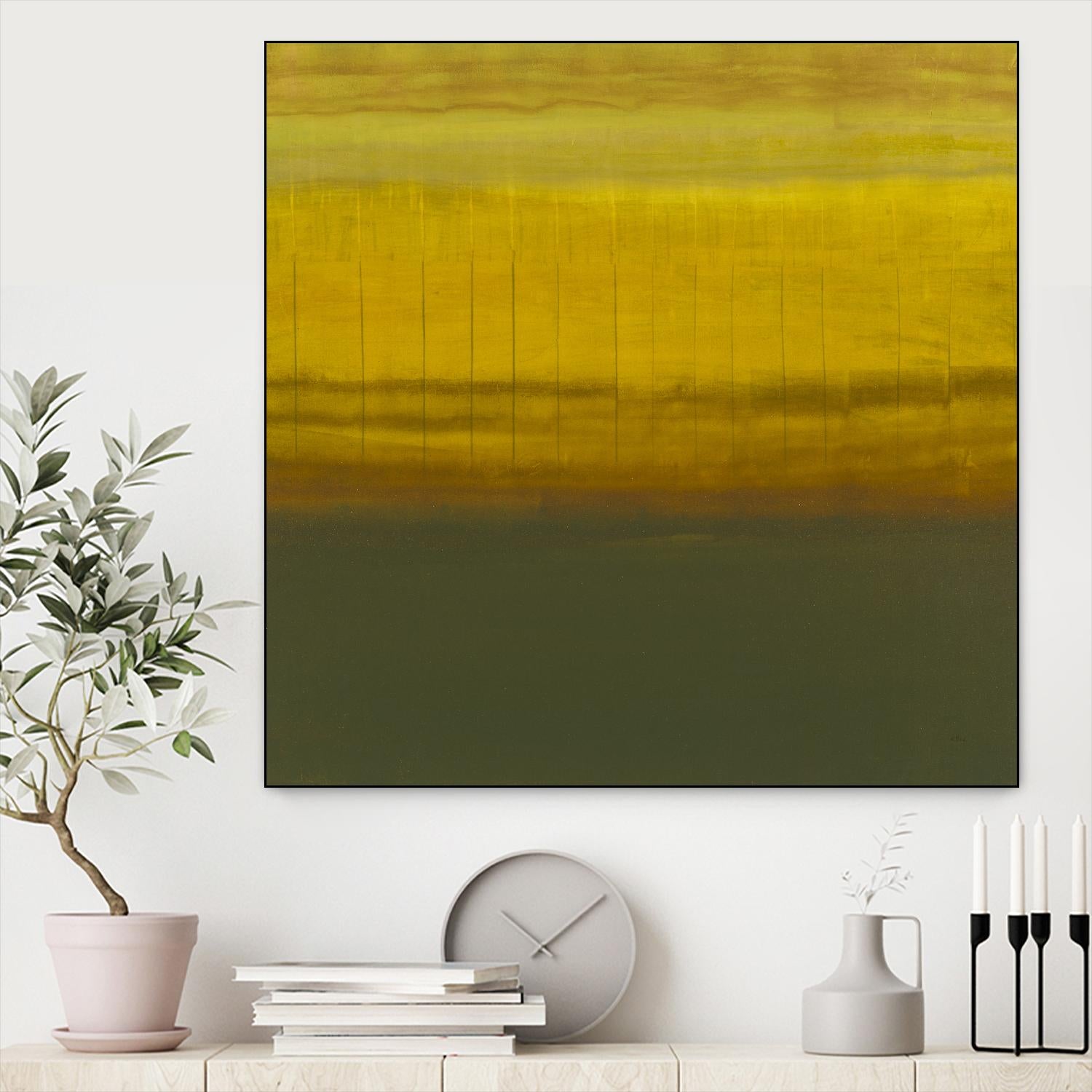 Sense I by Randy Hibberd on GIANT ART - green abstract