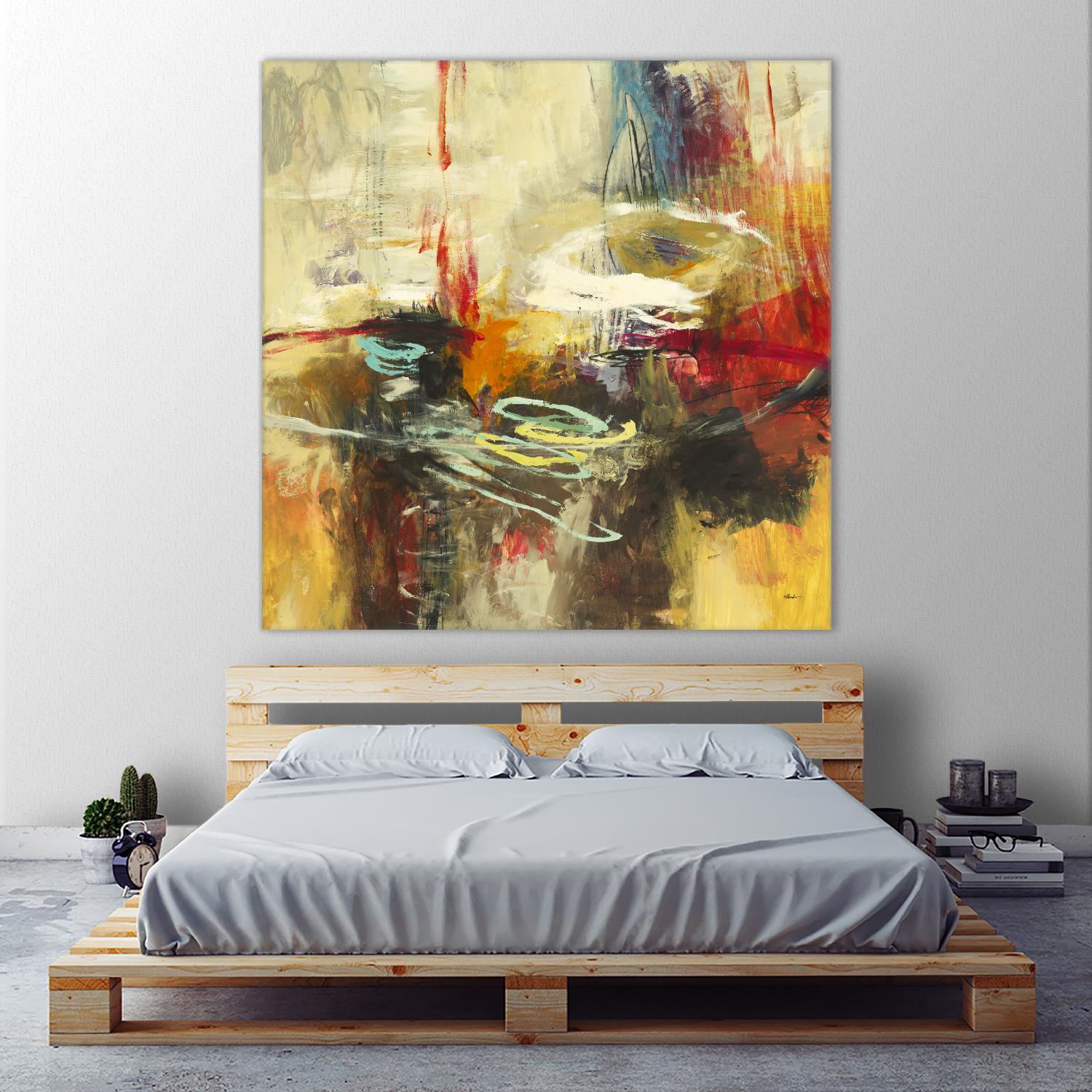 Instictual Beauty II by Randy Hibberd on GIANT ART - red abstract