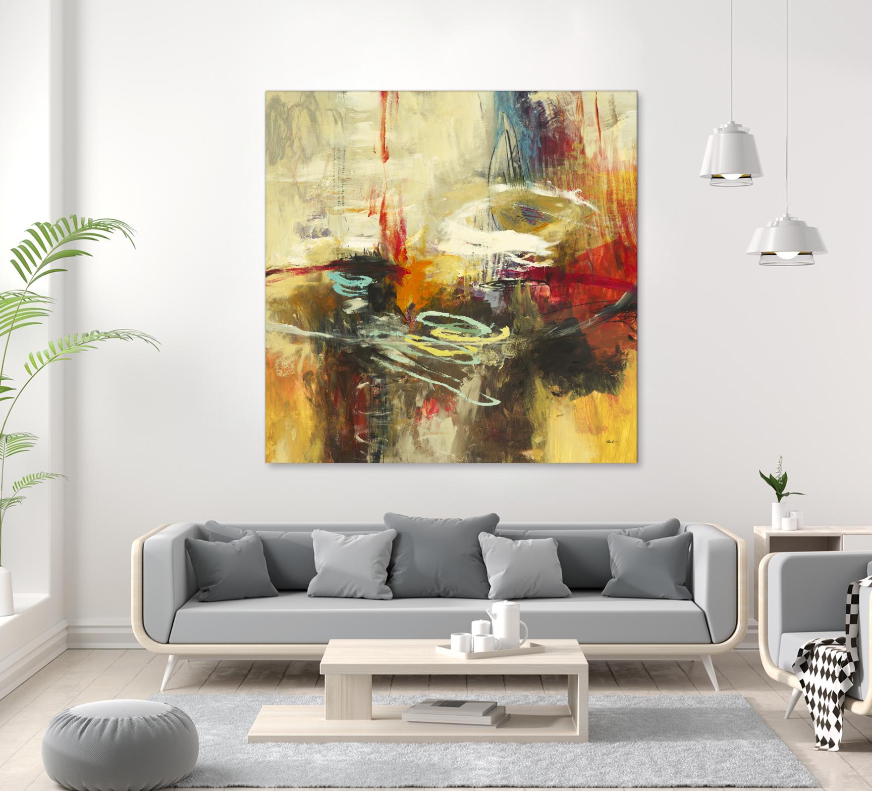 Instictual Beauty II by Randy Hibberd on GIANT ART - red abstract