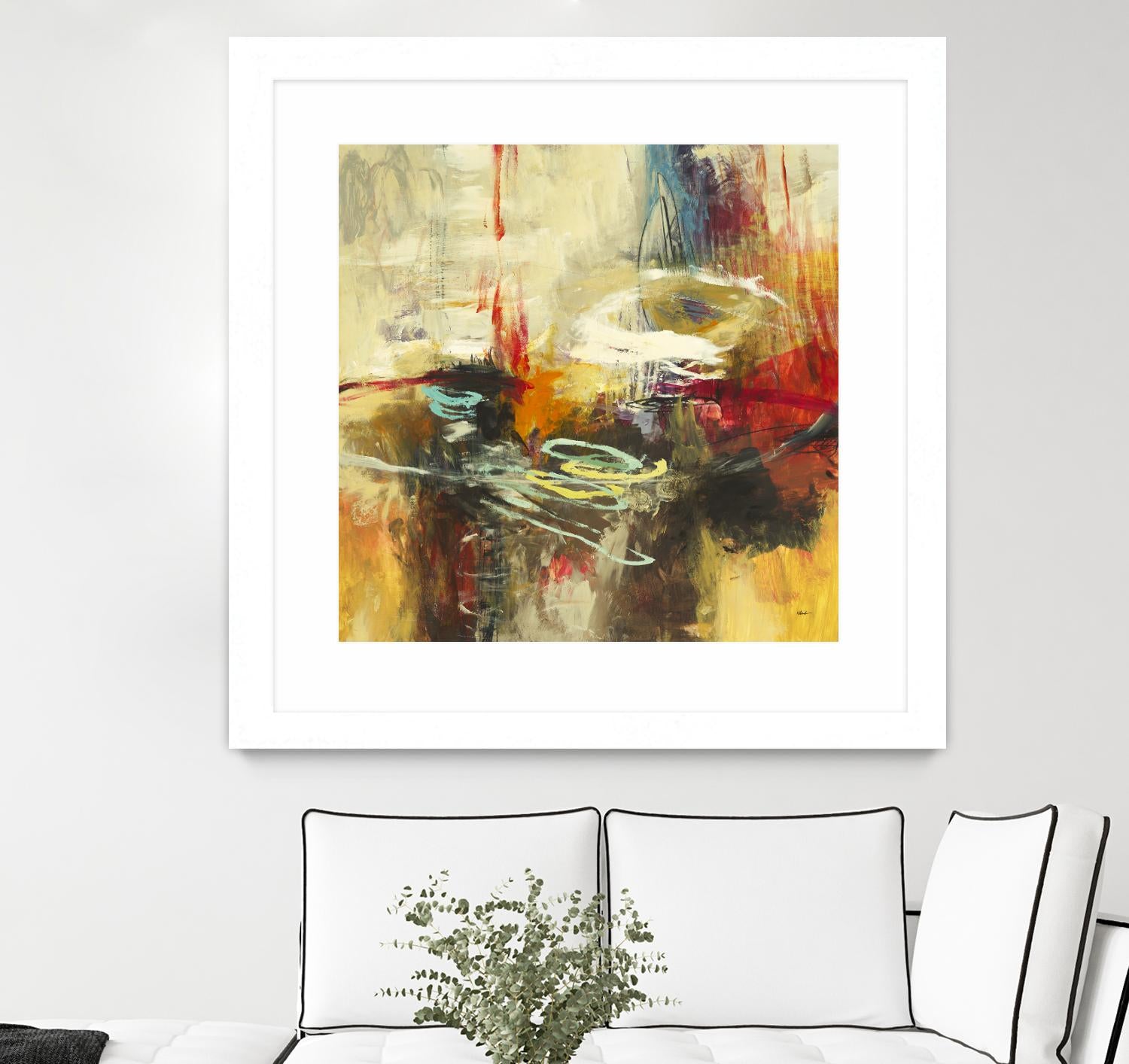 Instictual Beauty II by Randy Hibberd on GIANT ART - red abstract