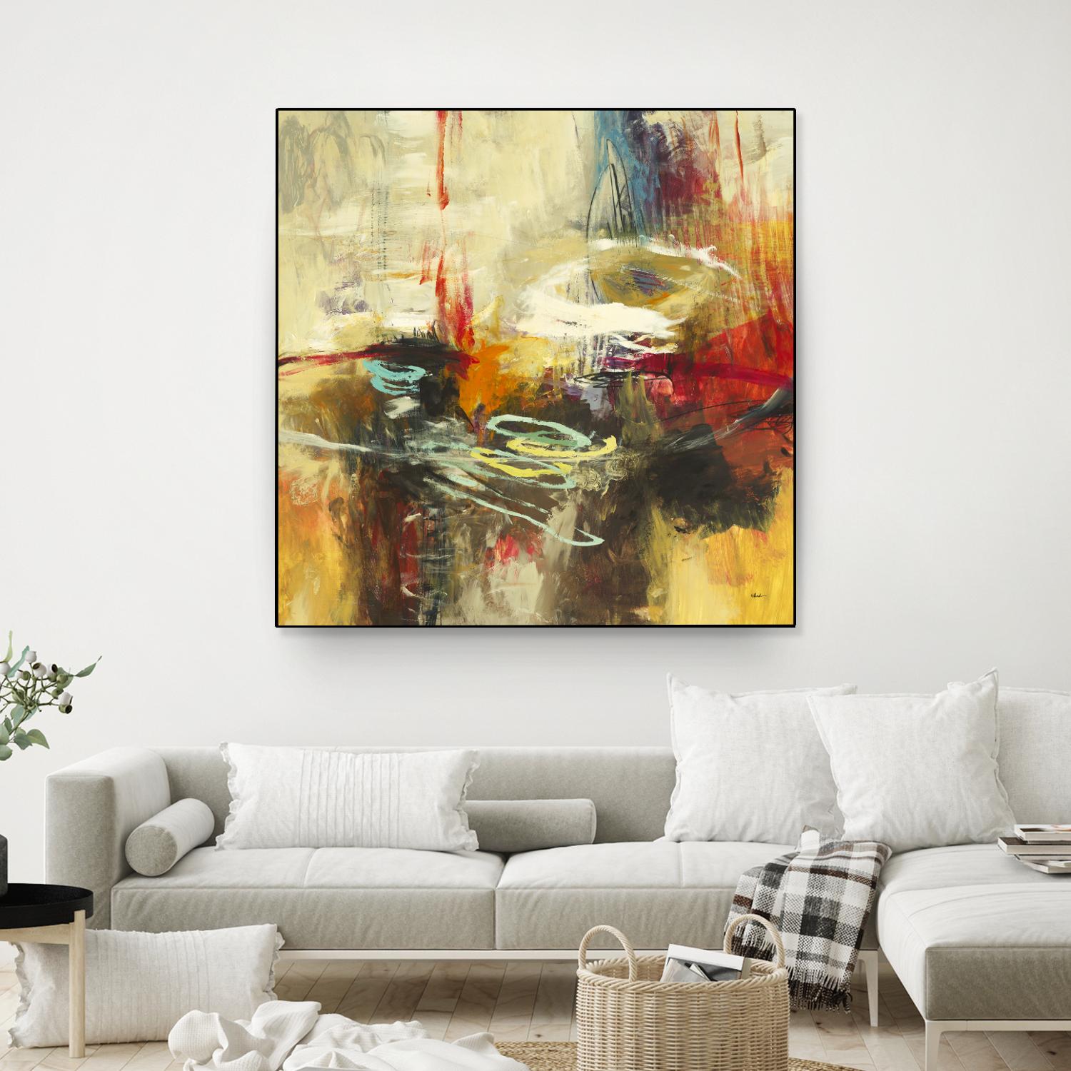 Instictual Beauty II by Randy Hibberd on GIANT ART - red abstract