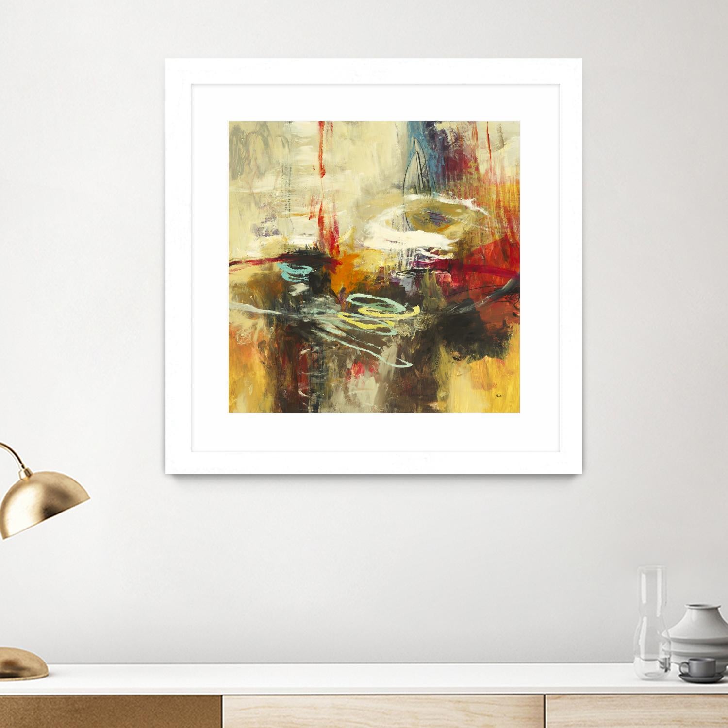 Instictual Beauty II by Randy Hibberd on GIANT ART - red abstract