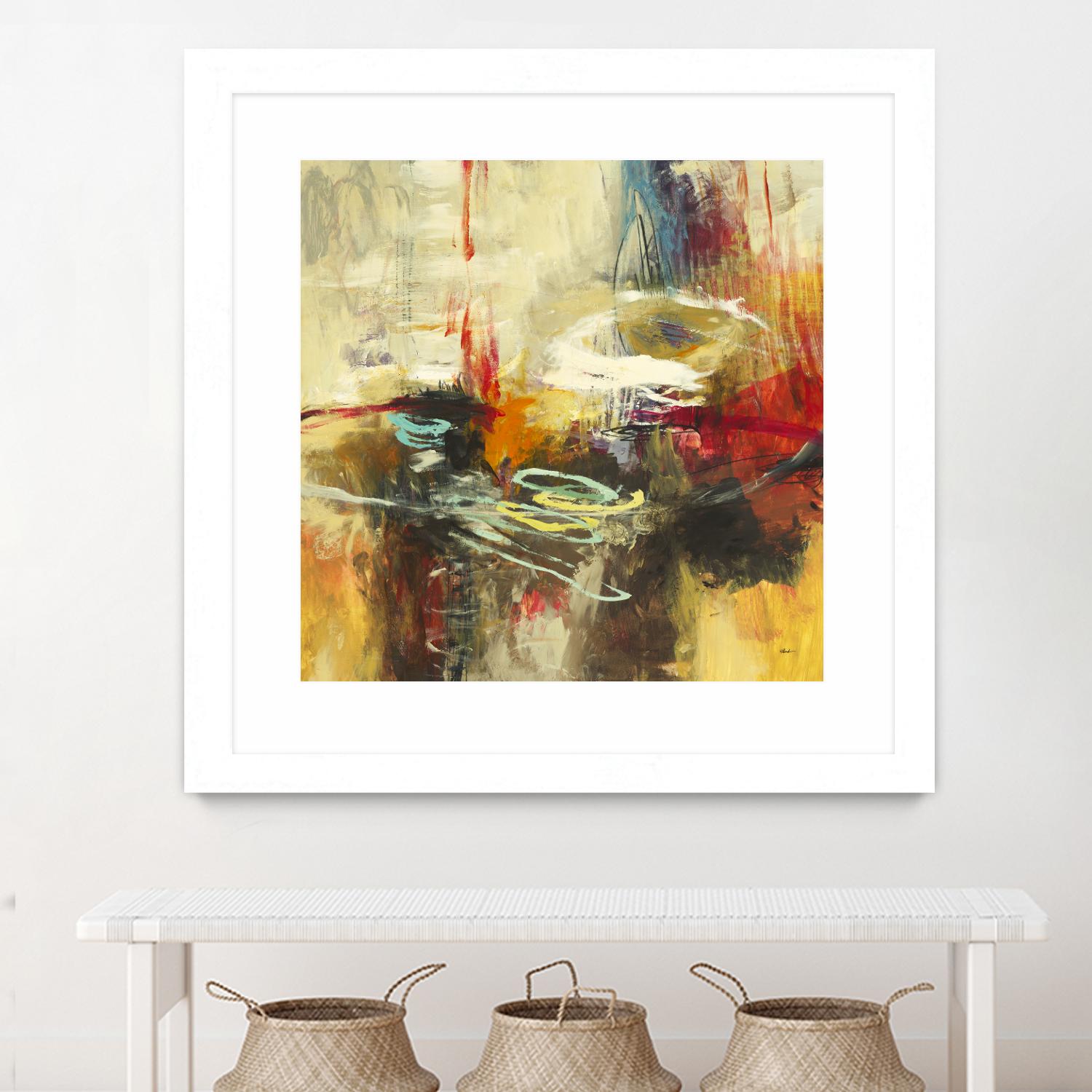 Instictual Beauty II by Randy Hibberd on GIANT ART - red abstract