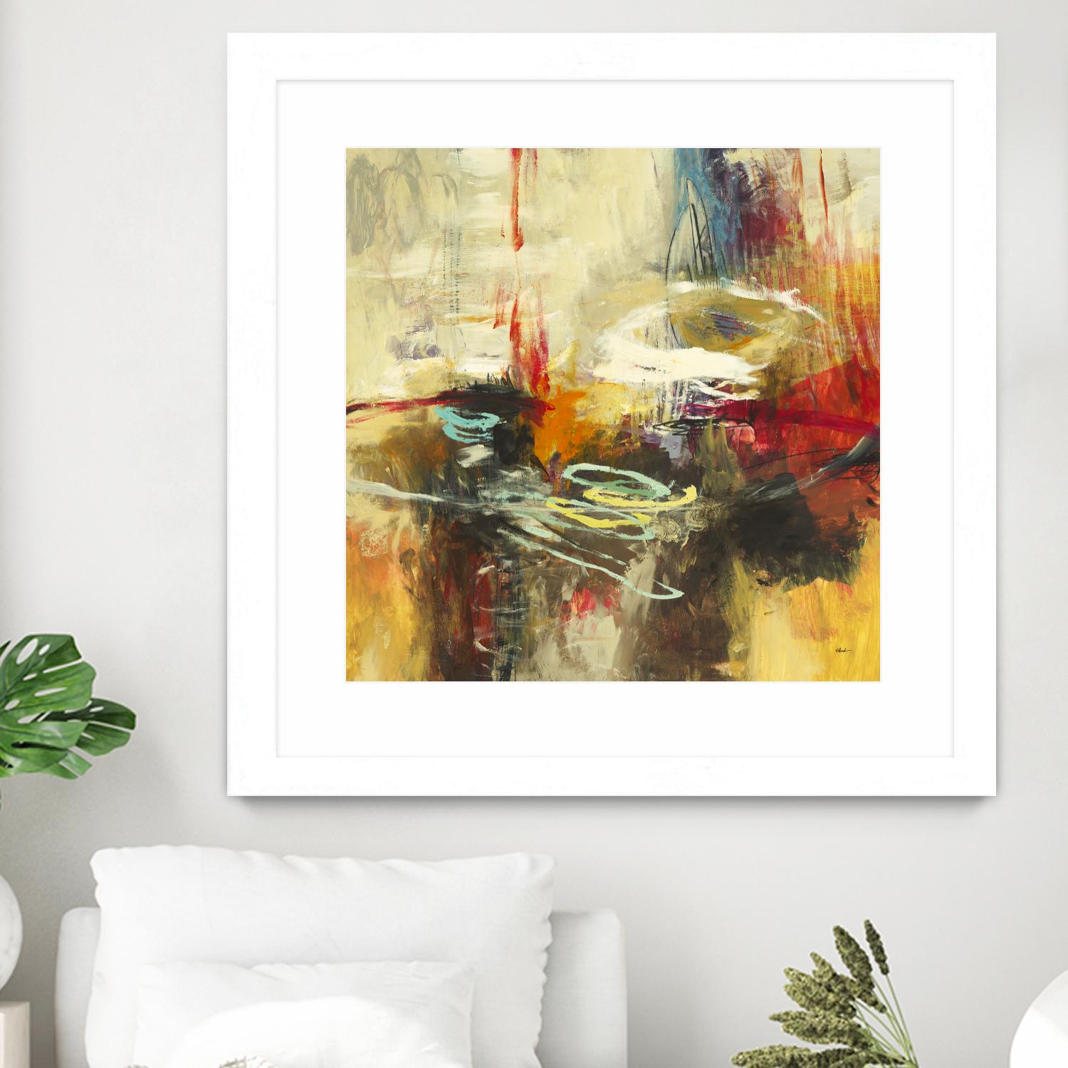 Instictual Beauty II by Randy Hibberd on GIANT ART - red abstract