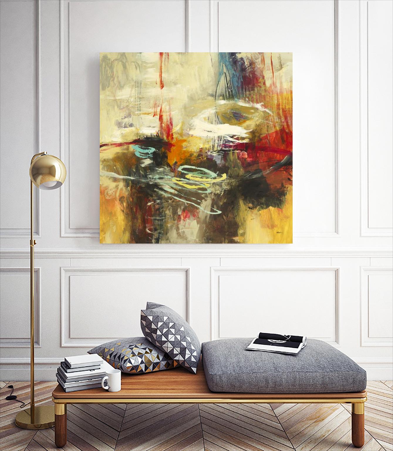 Instictual Beauty II by Randy Hibberd on GIANT ART - red abstract