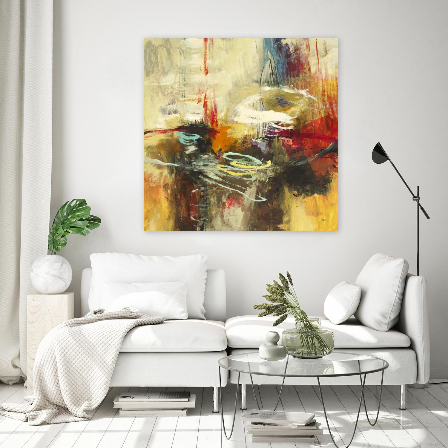 Instictual Beauty II by Randy Hibberd on GIANT ART - red abstract