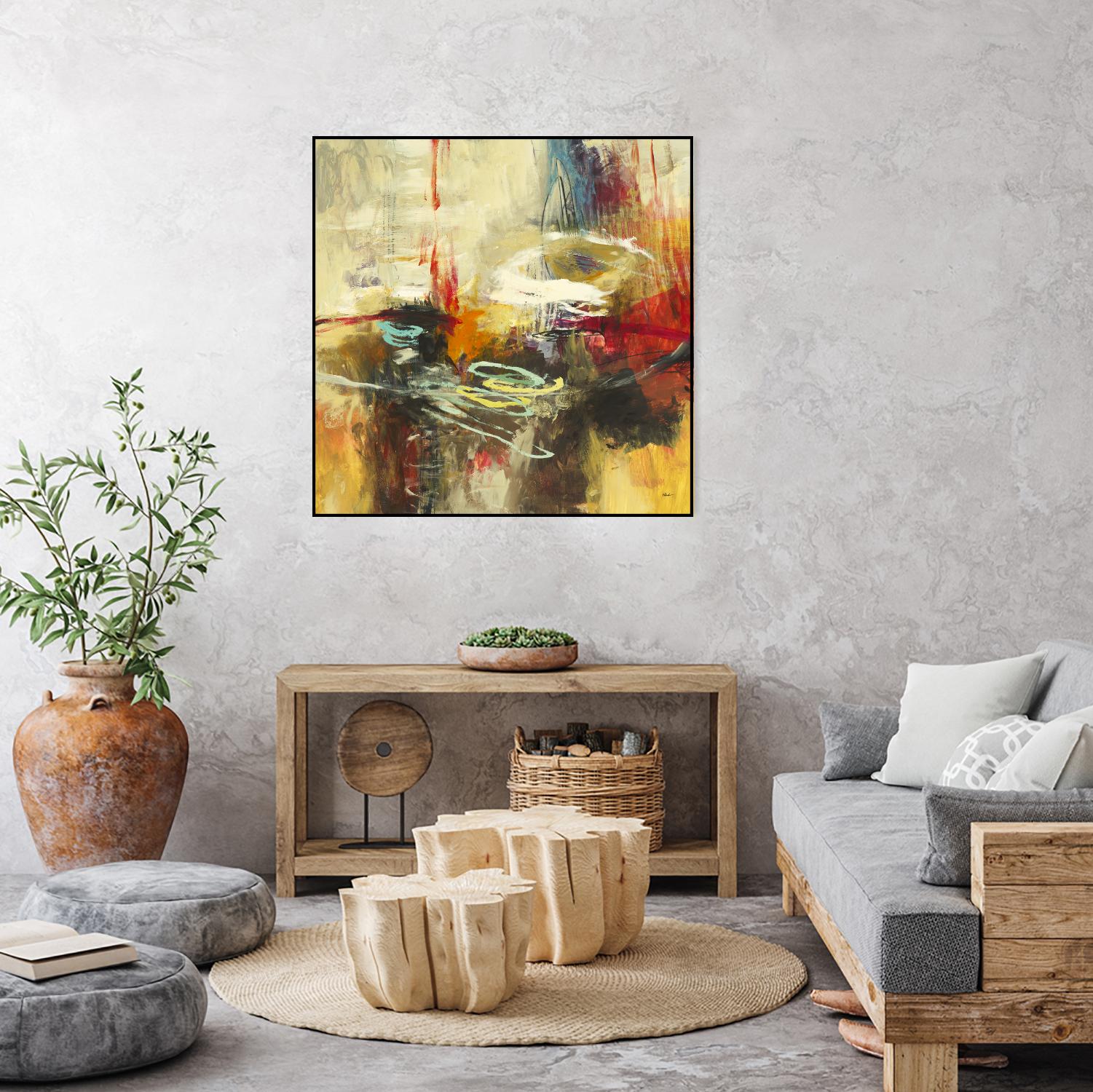 Instictual Beauty II by Randy Hibberd on GIANT ART - red abstract