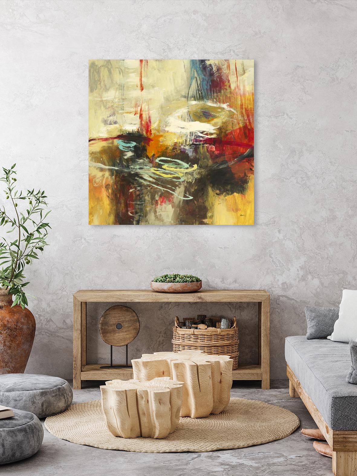 Instictual Beauty II by Randy Hibberd on GIANT ART - red abstract