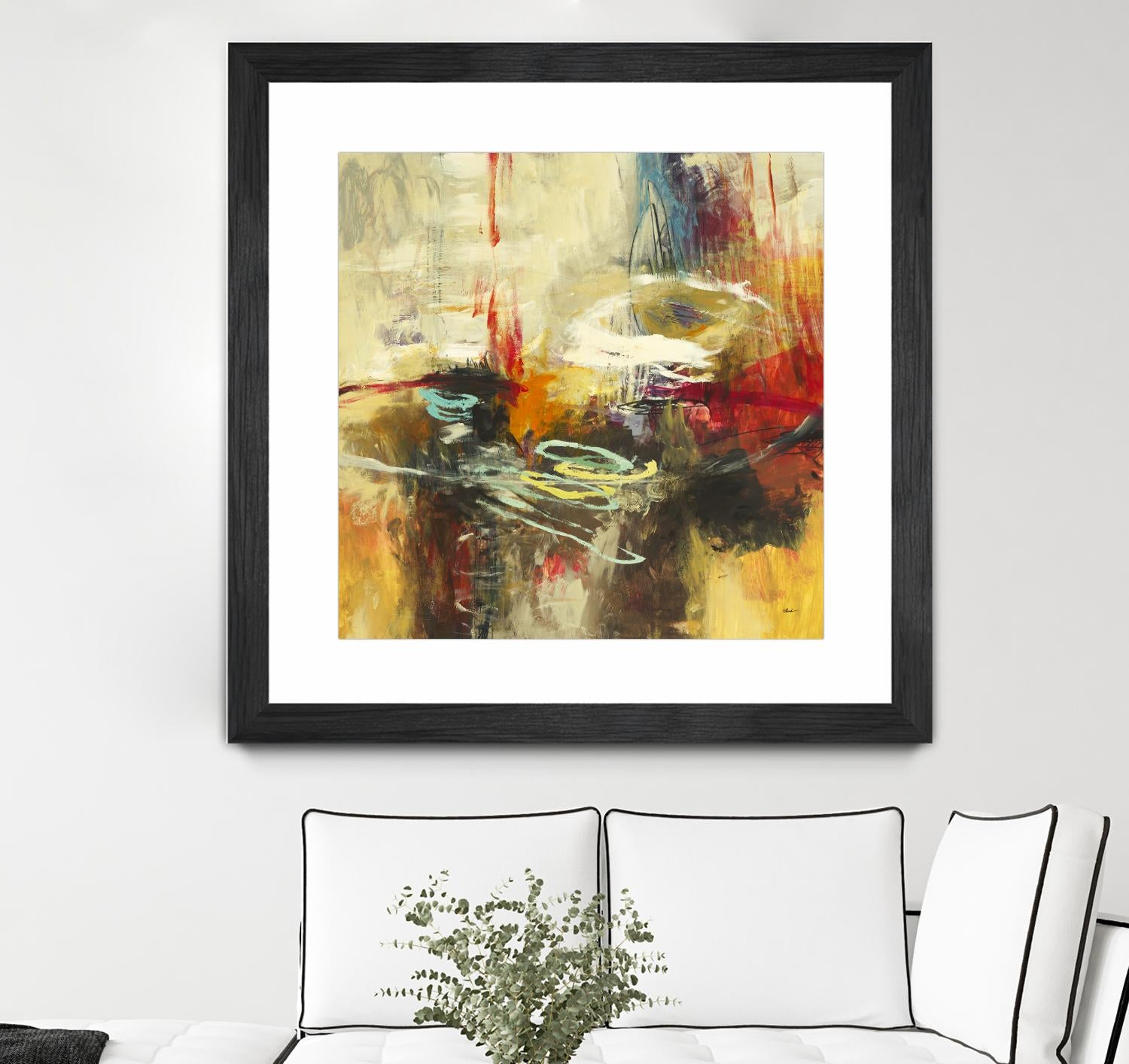 Instictual Beauty II by Randy Hibberd on GIANT ART - red abstract