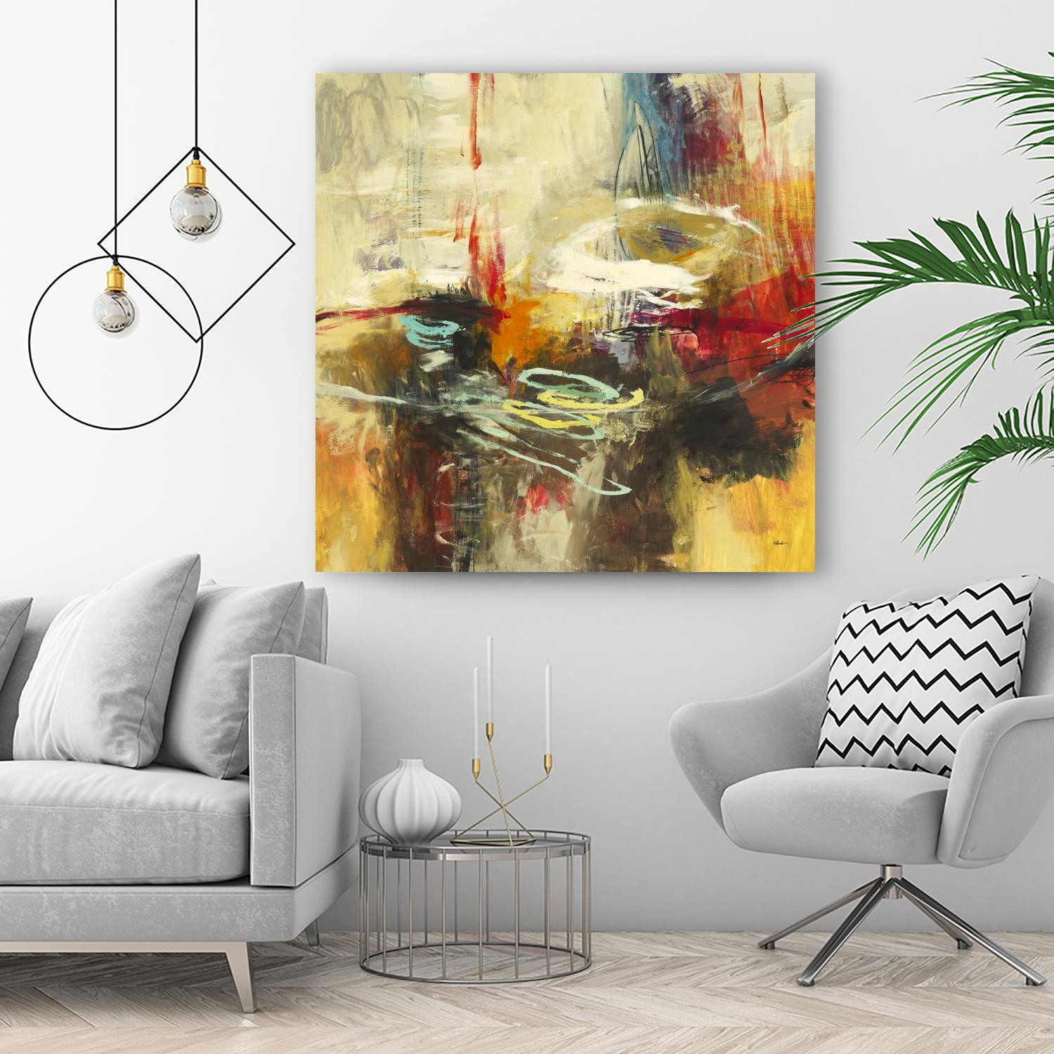 Instictual Beauty II by Randy Hibberd on GIANT ART - red abstract