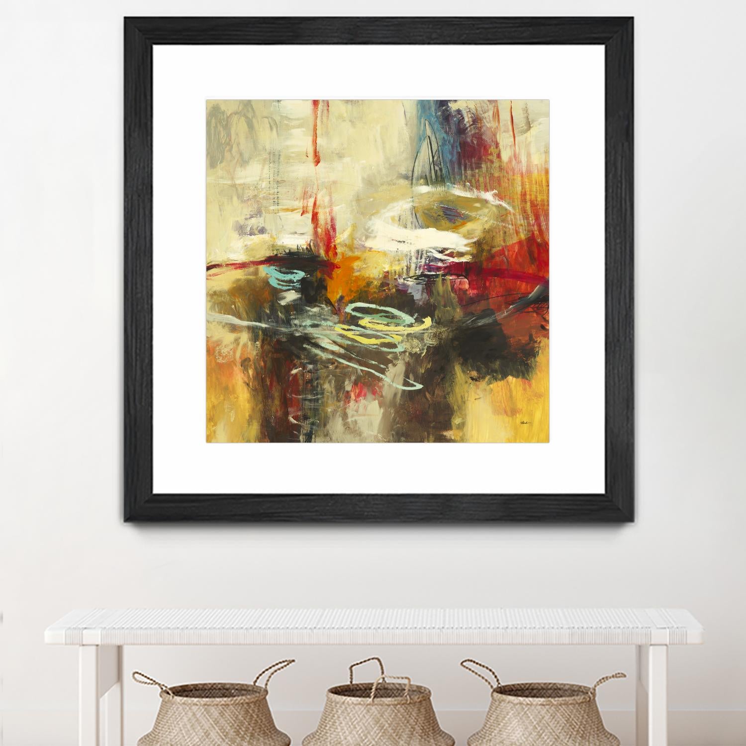 Instictual Beauty II by Randy Hibberd on GIANT ART - red abstract