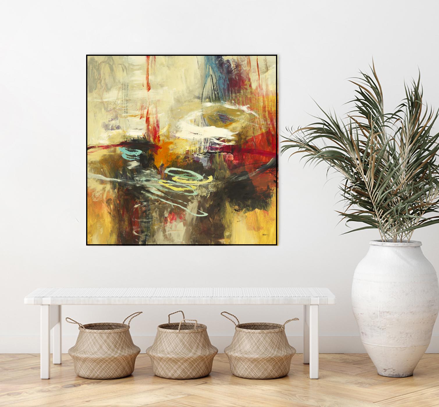 Instictual Beauty II by Randy Hibberd on GIANT ART - red abstract