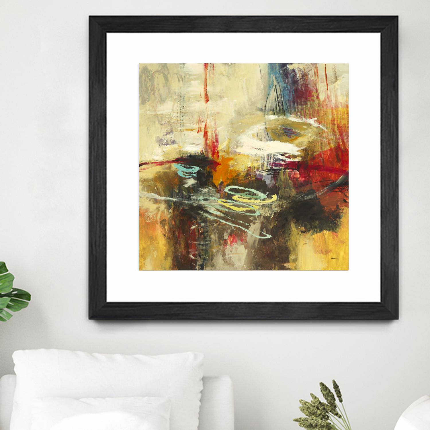 Instictual Beauty II by Randy Hibberd on GIANT ART - red abstract