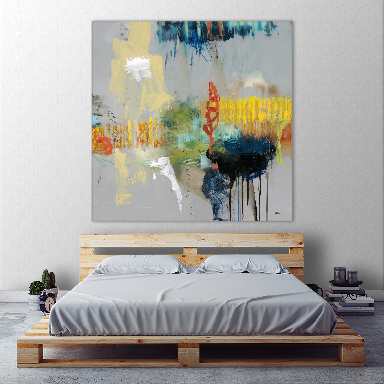 Shadows by Randy Hibberd on GIANT ART - yellow abstract