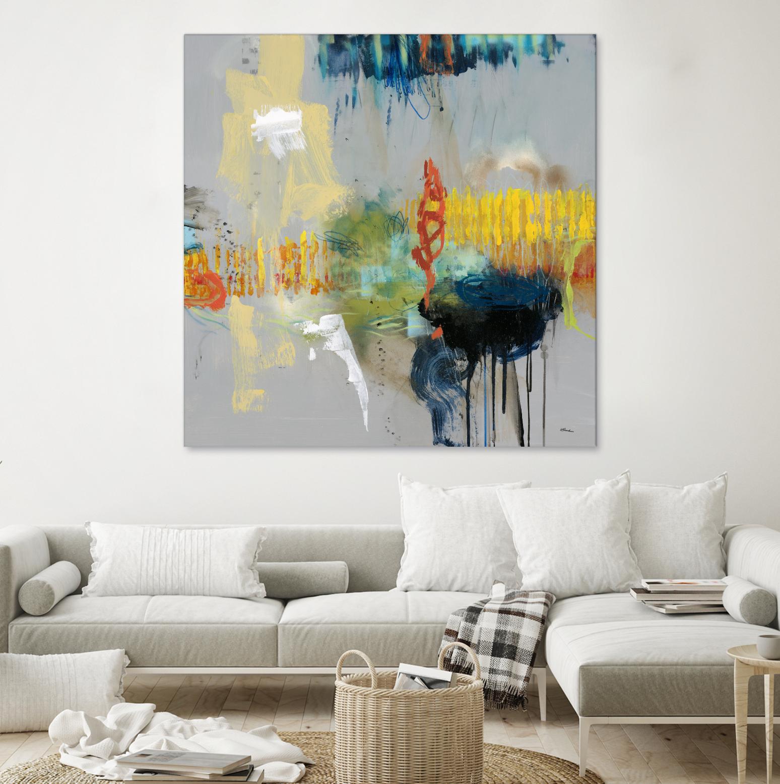 Shadows by Randy Hibberd on GIANT ART - yellow abstract