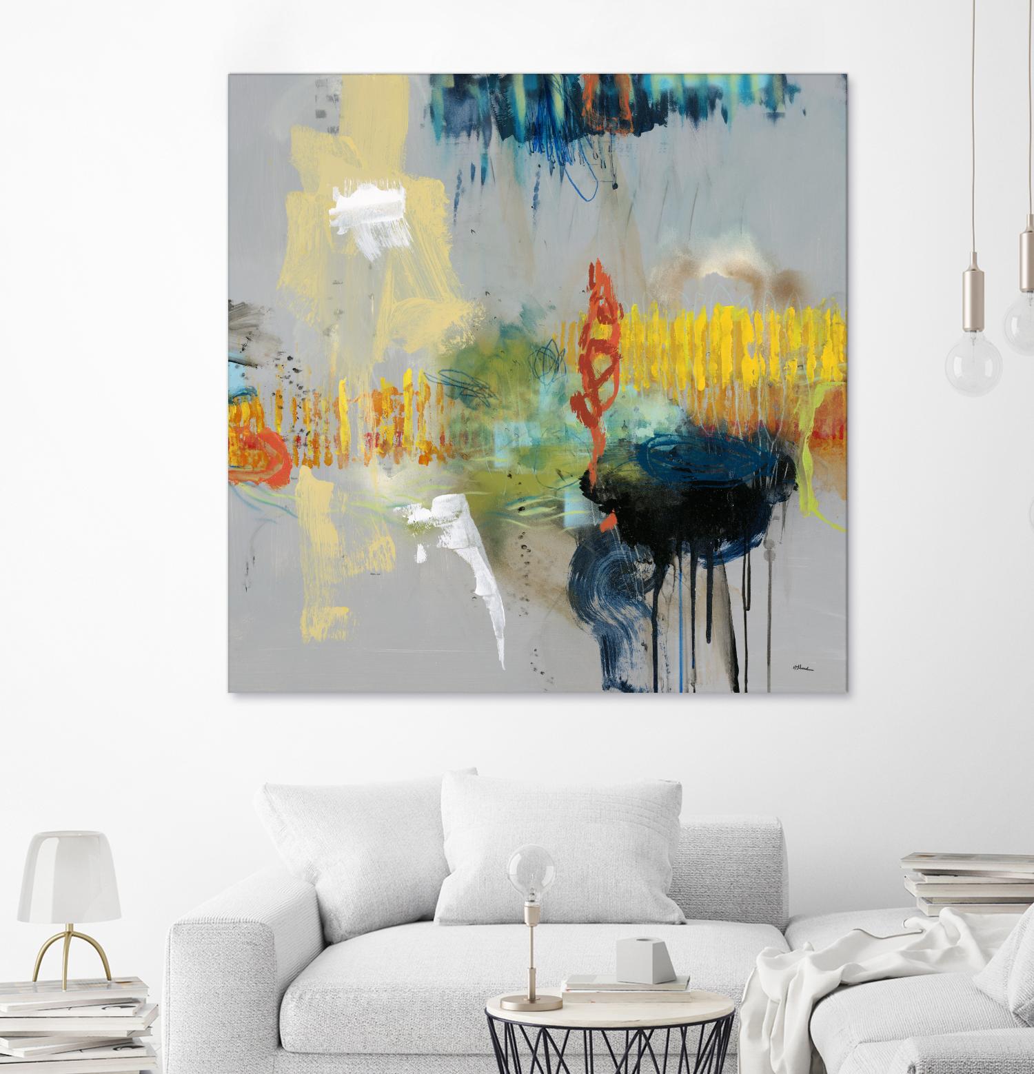 Shadows by Randy Hibberd on GIANT ART - yellow abstract