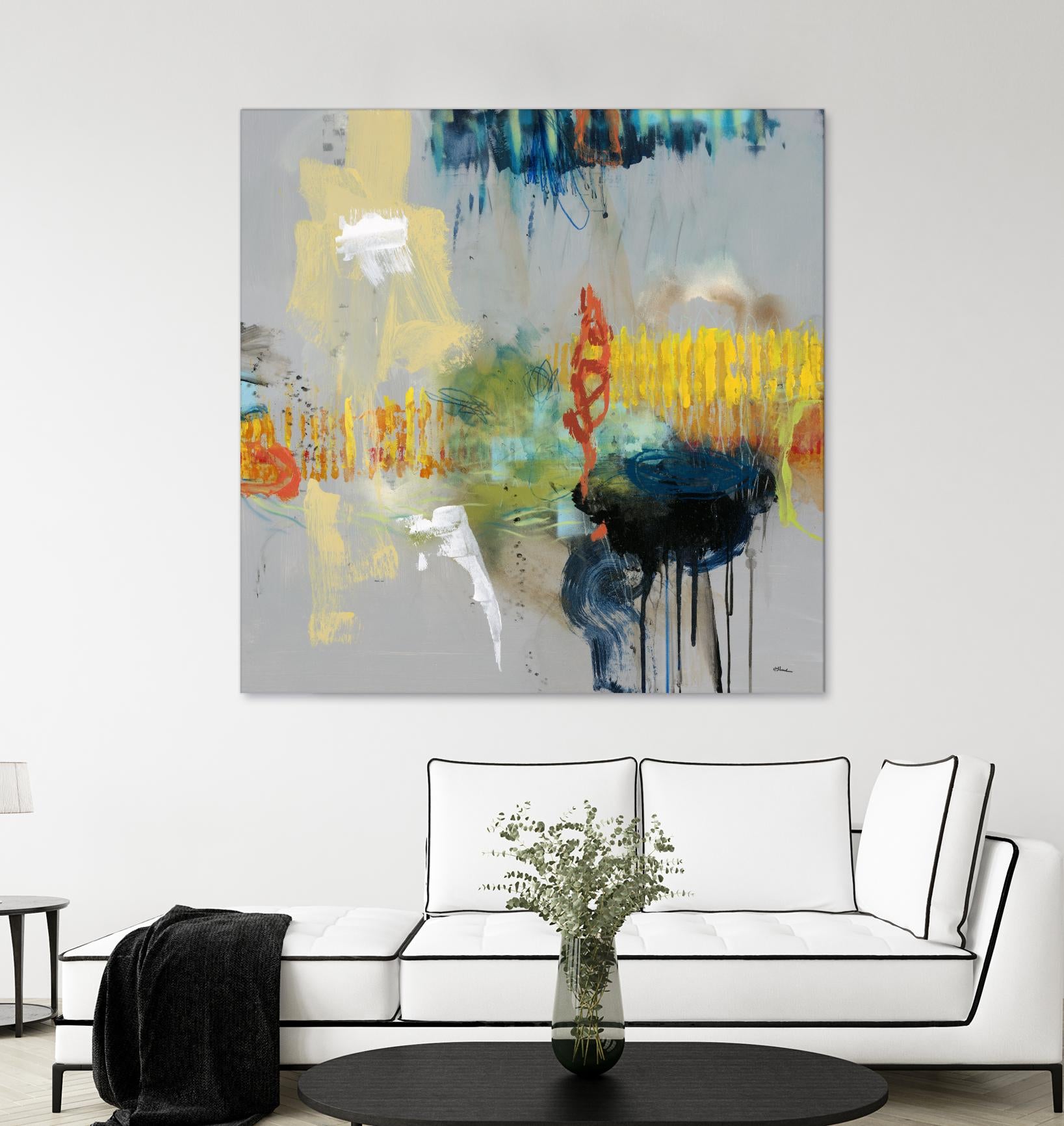 Shadows by Randy Hibberd on GIANT ART - yellow abstract