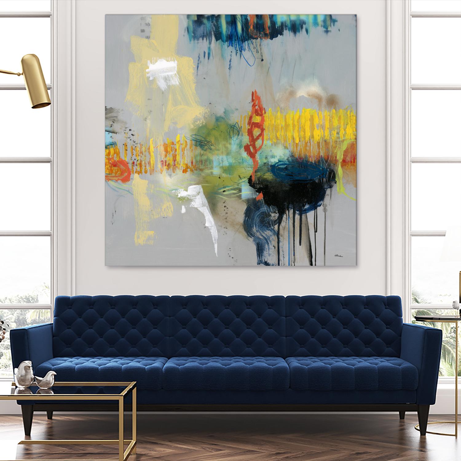 Shadows by Randy Hibberd on GIANT ART - yellow abstract
