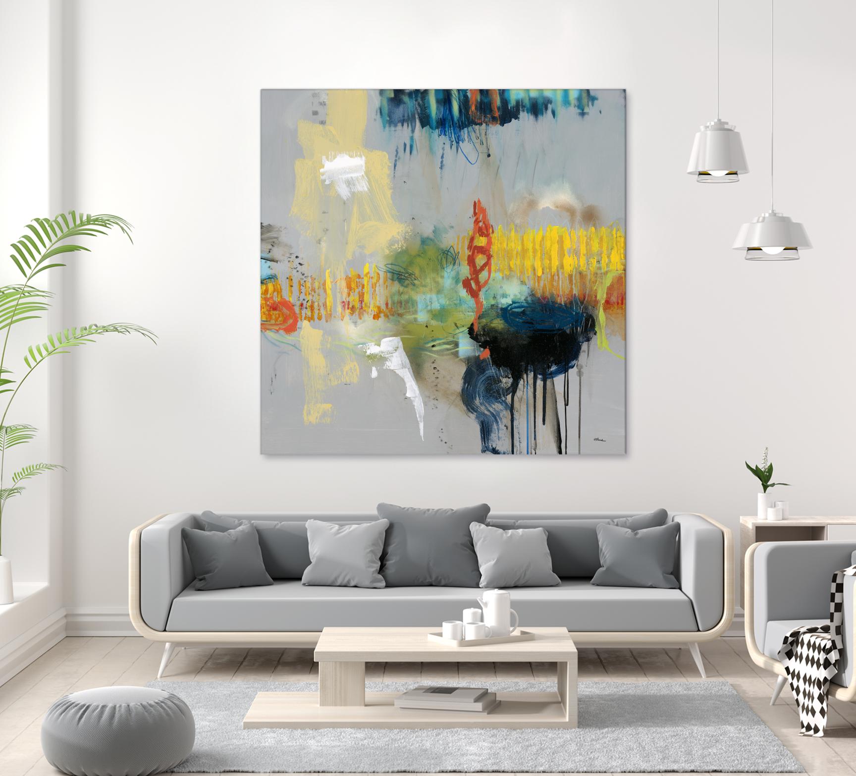 Shadows by Randy Hibberd on GIANT ART - yellow abstract