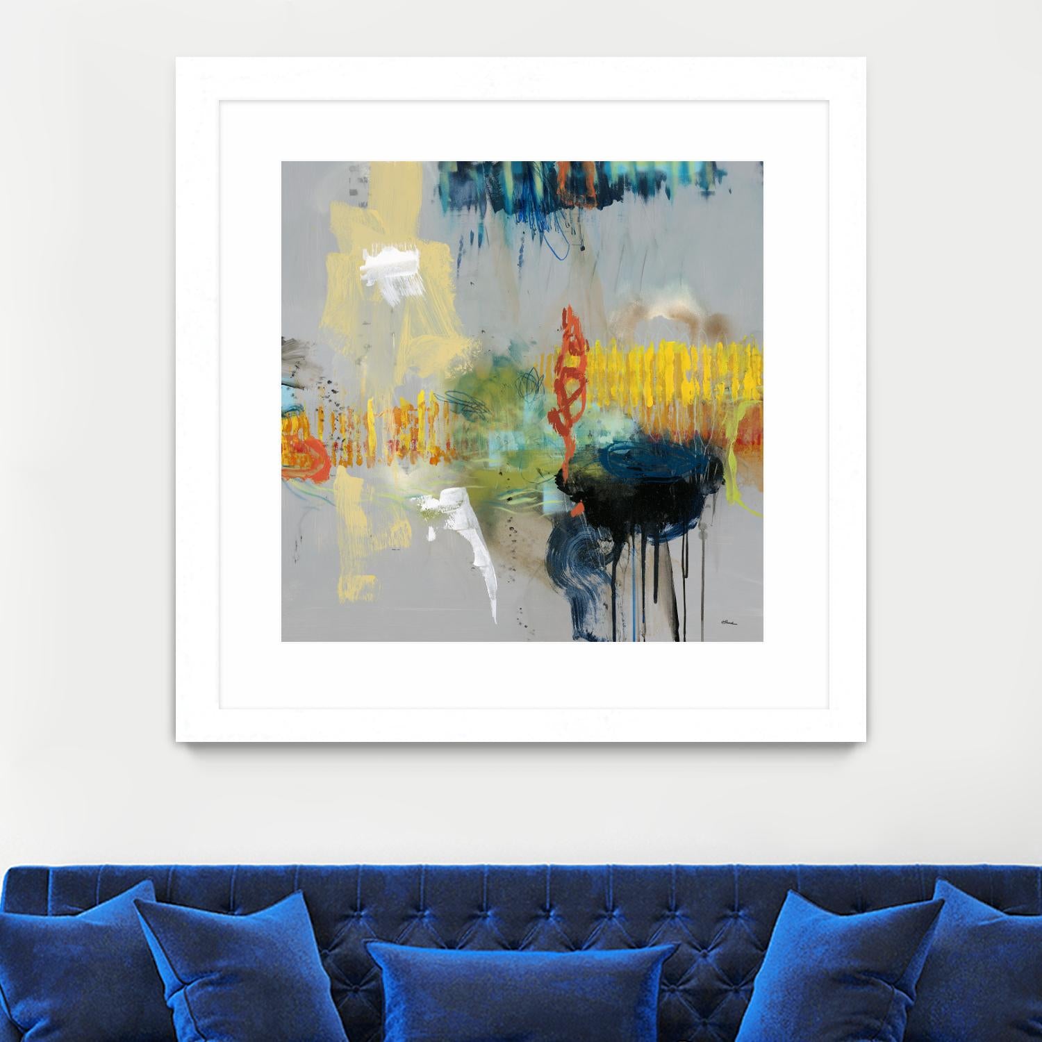 Shadows by Randy Hibberd on GIANT ART - yellow abstract