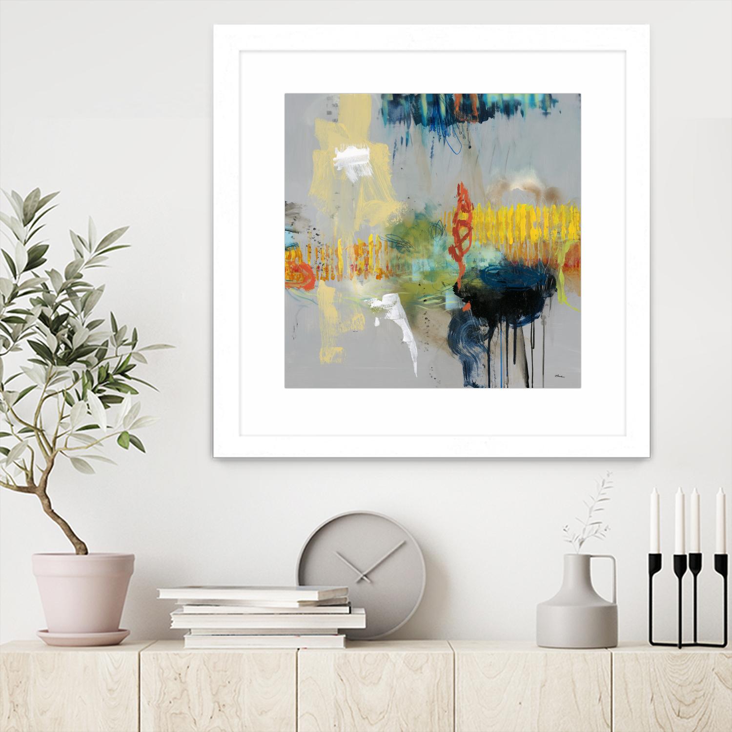 Shadows by Randy Hibberd on GIANT ART - yellow abstract