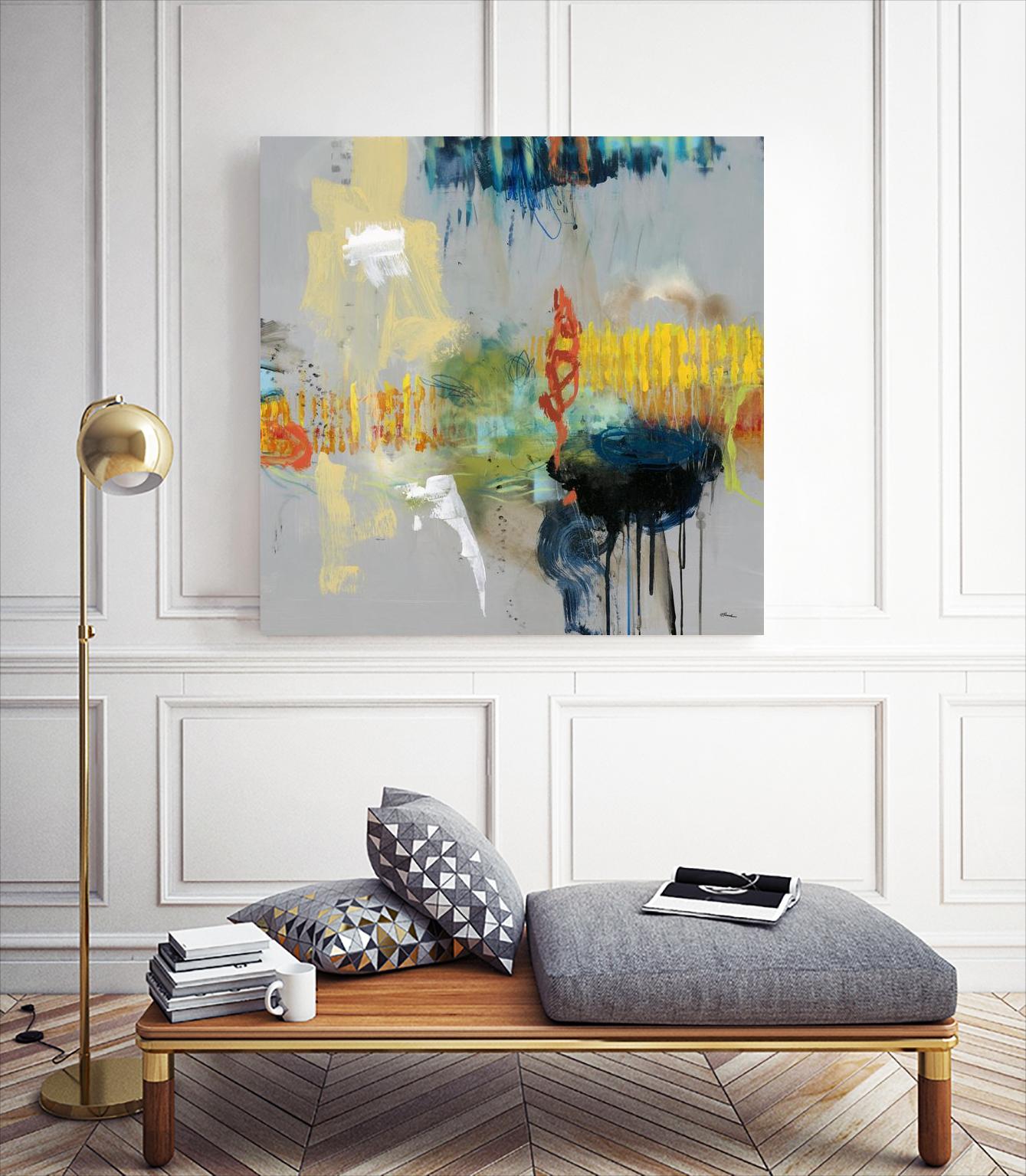 Shadows by Randy Hibberd on GIANT ART - yellow abstract