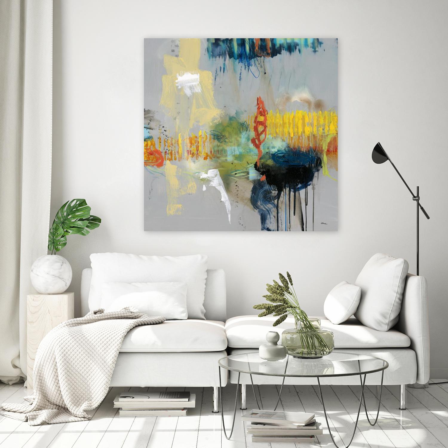 Shadows by Randy Hibberd on GIANT ART - yellow abstract