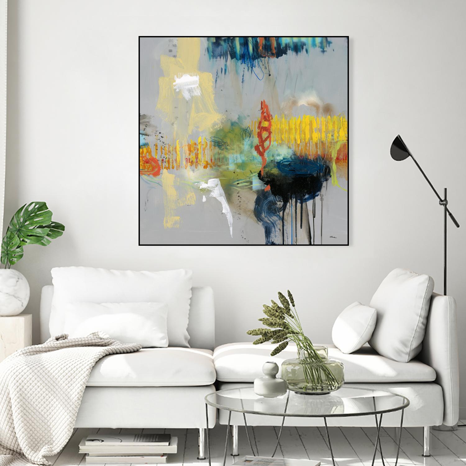 Shadows by Randy Hibberd on GIANT ART - yellow abstract