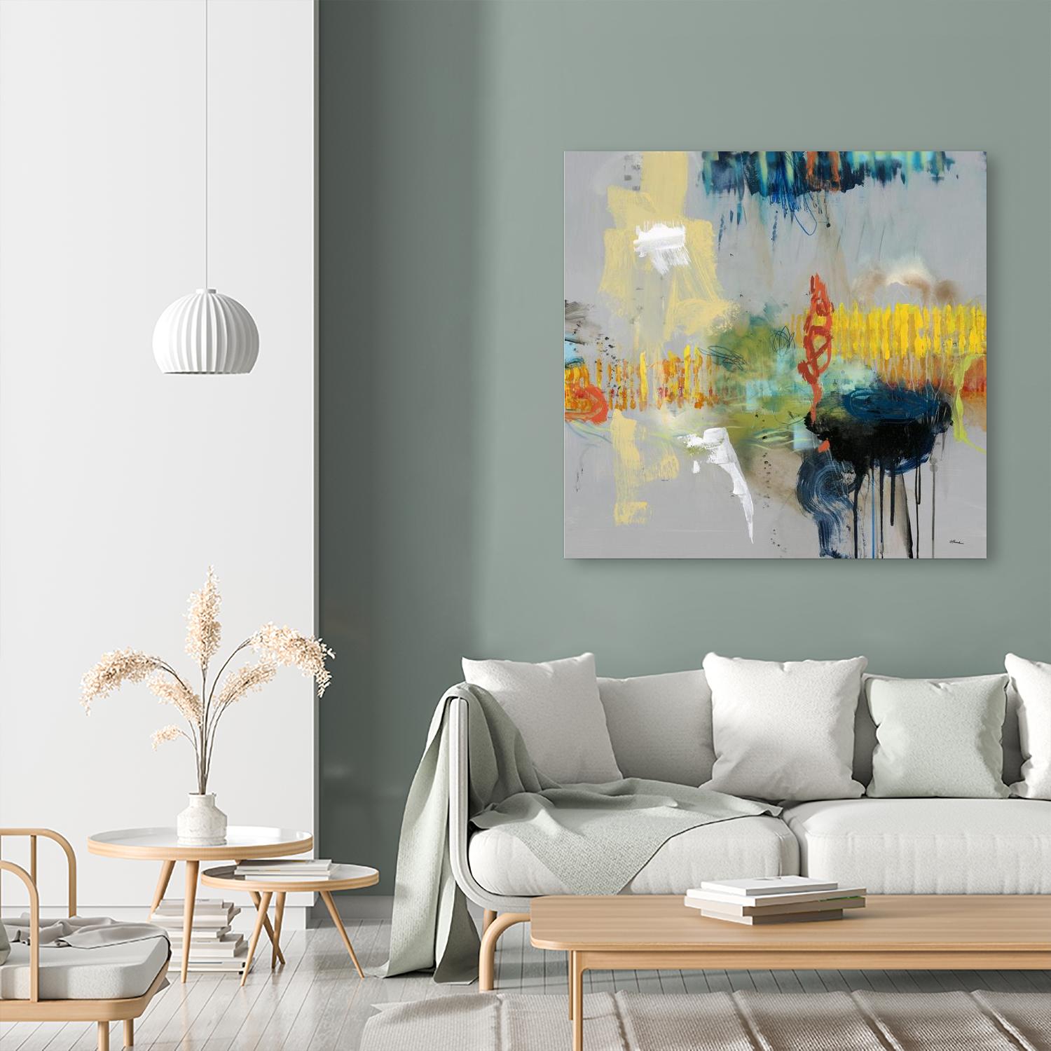 Shadows by Randy Hibberd on GIANT ART - yellow abstract