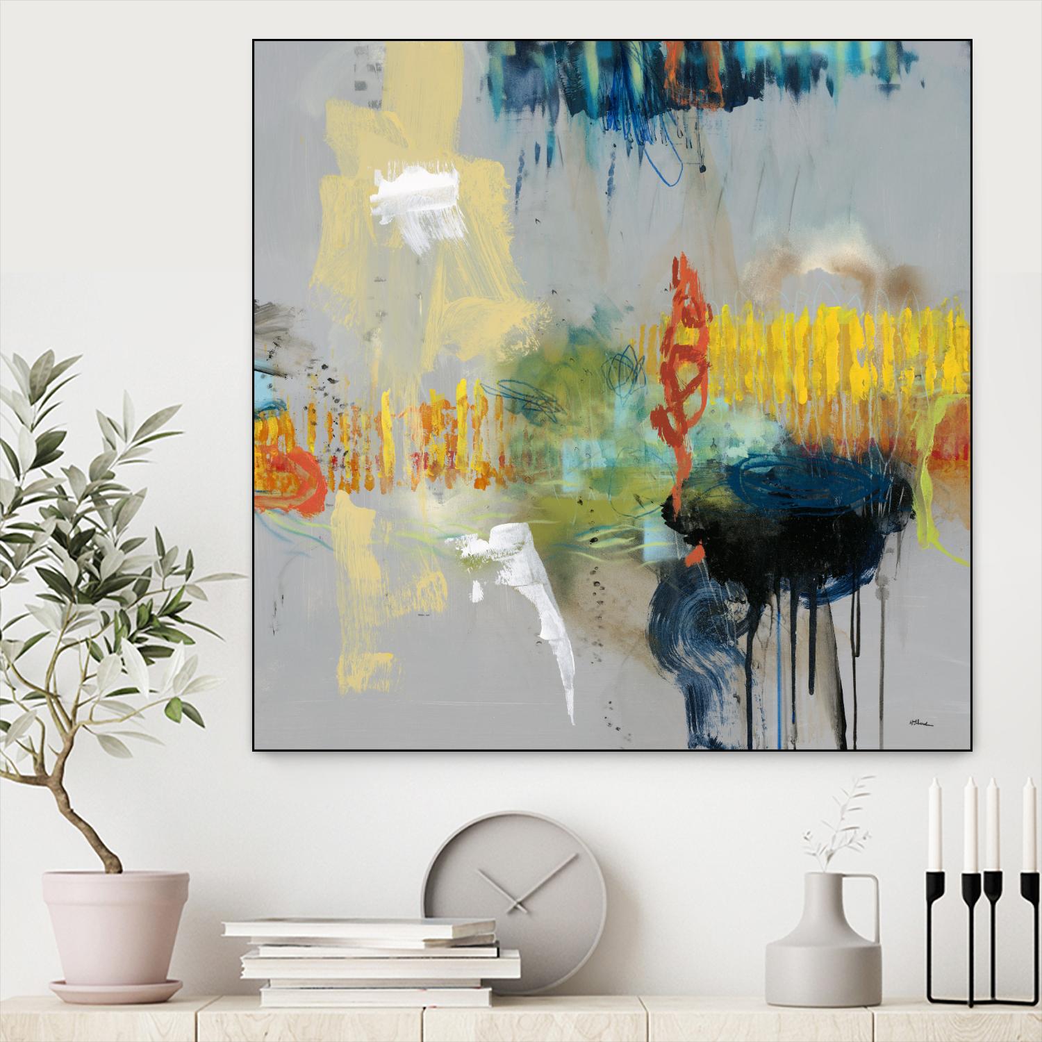 Shadows by Randy Hibberd on GIANT ART - yellow abstract