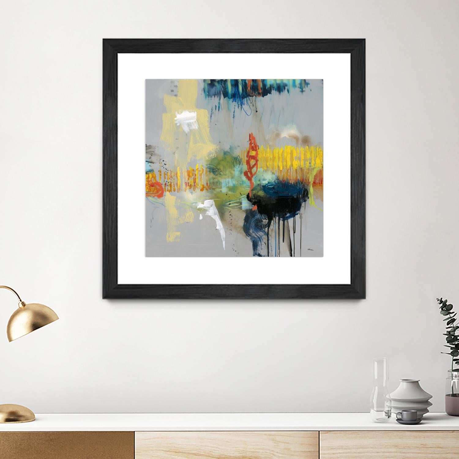 Shadows by Randy Hibberd on GIANT ART - yellow abstract