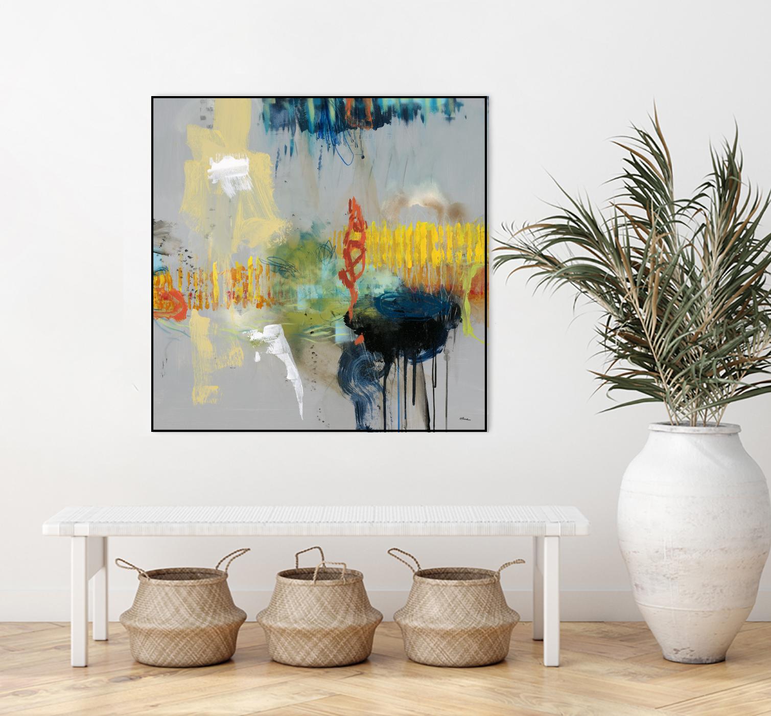 Shadows by Randy Hibberd on GIANT ART - yellow abstract