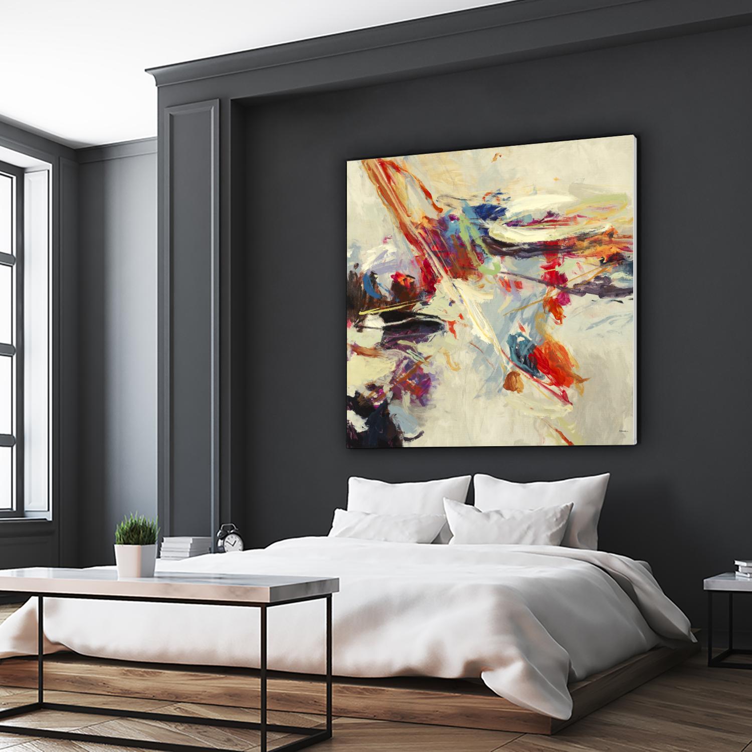 Positive Energy I by Randy Hibberd on GIANT ART - beige abstract