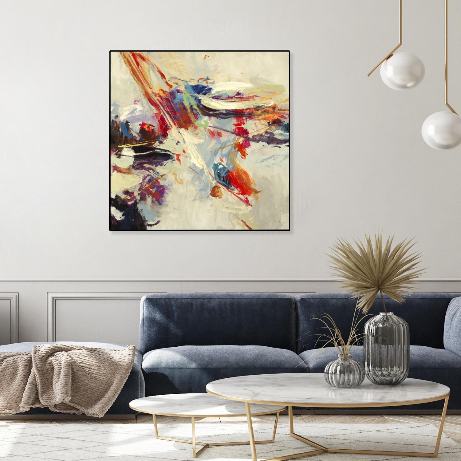 Positive Energy I by Randy Hibberd on GIANT ART - beige abstract