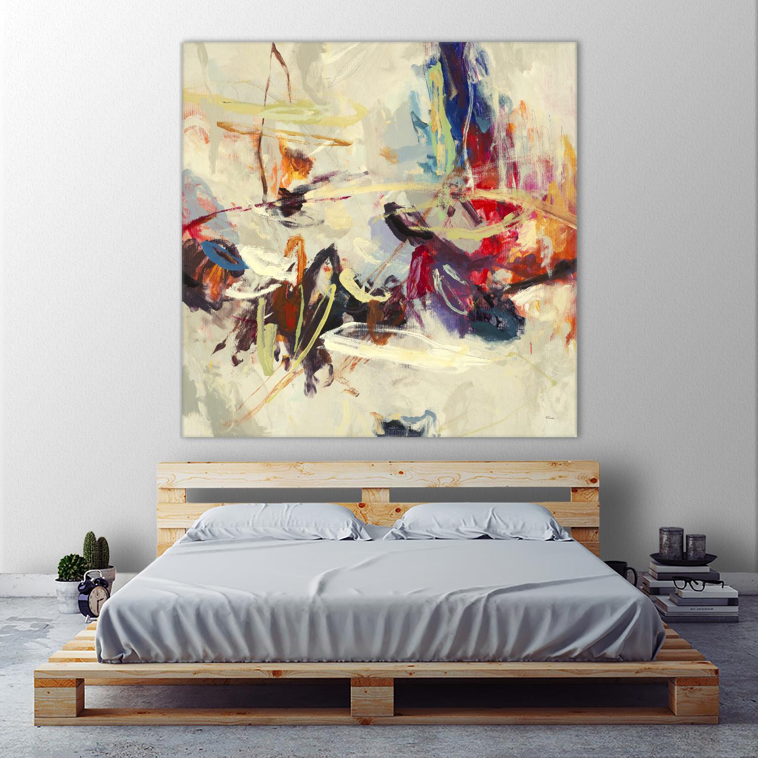 Positive Energy III by Randy Hibberd on GIANT ART - pink abstract