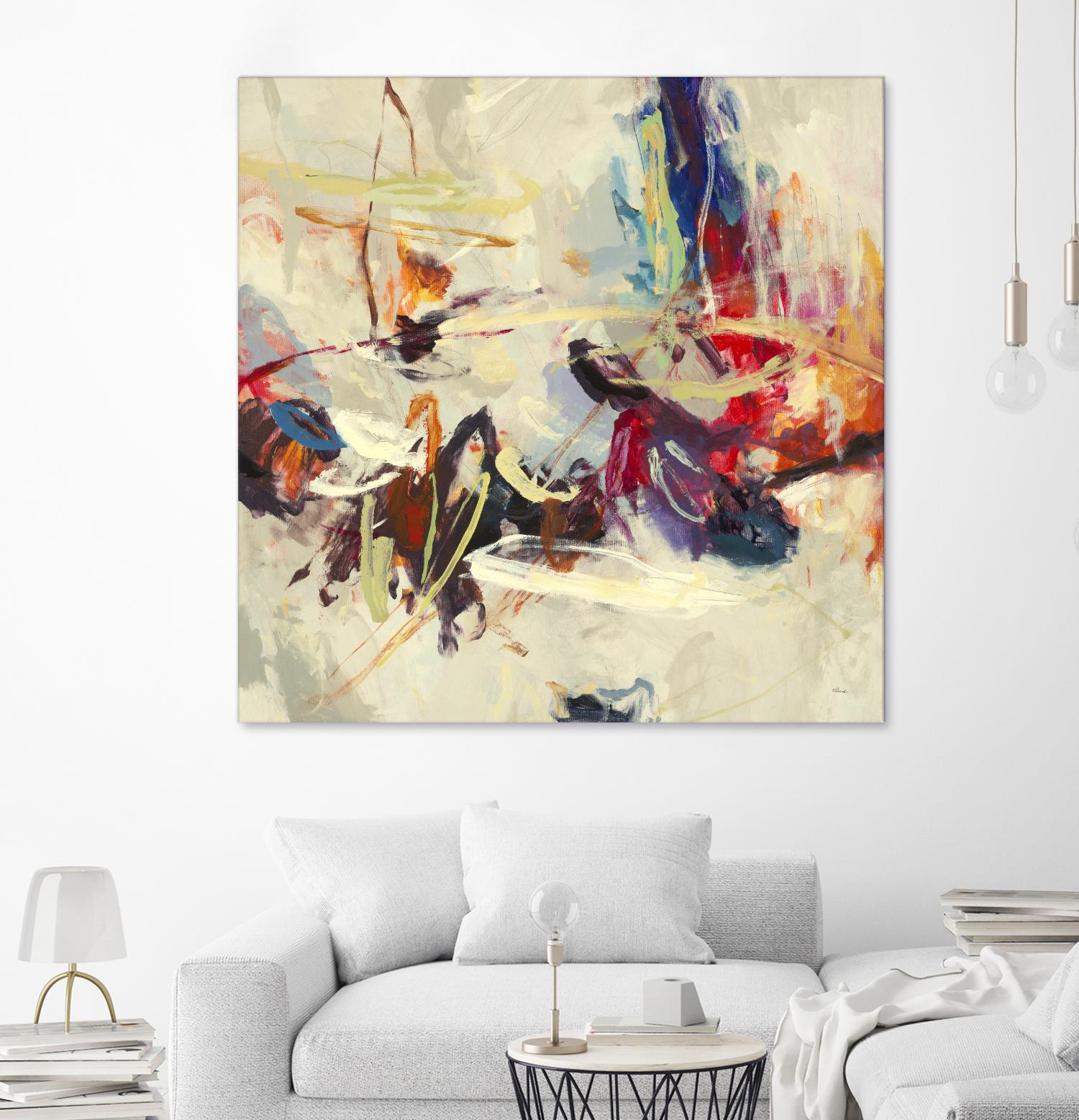 Positive Energy III by Randy Hibberd on GIANT ART - pink abstract