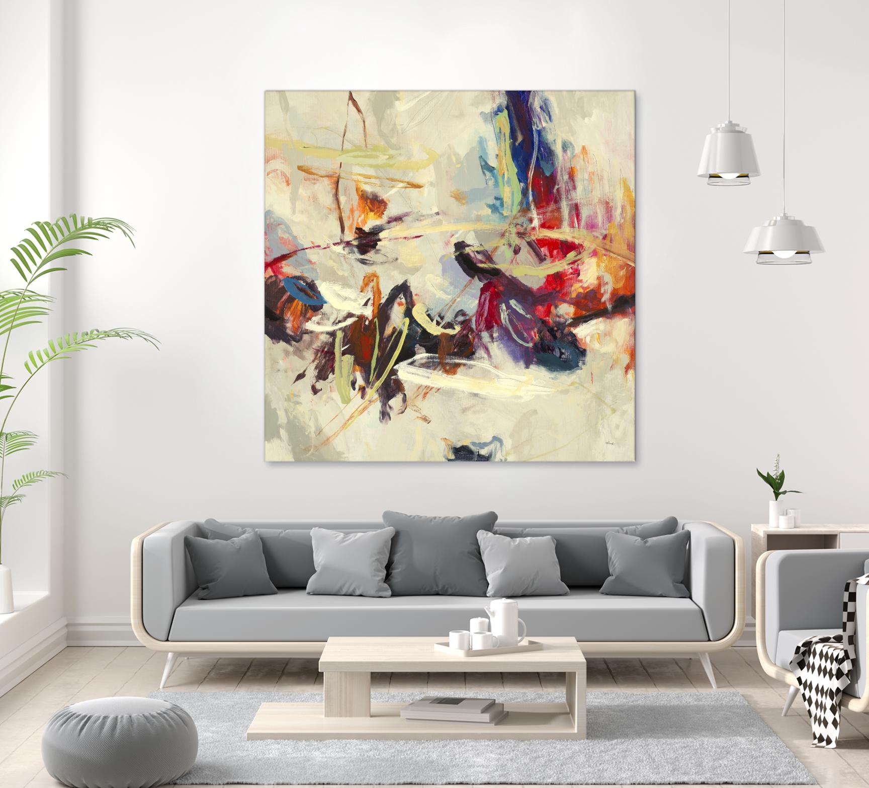 Positive Energy III by Randy Hibberd on GIANT ART - pink abstract