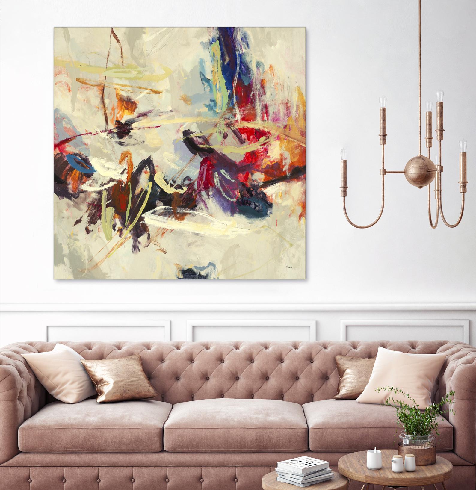 Positive Energy III by Randy Hibberd on GIANT ART - pink abstract