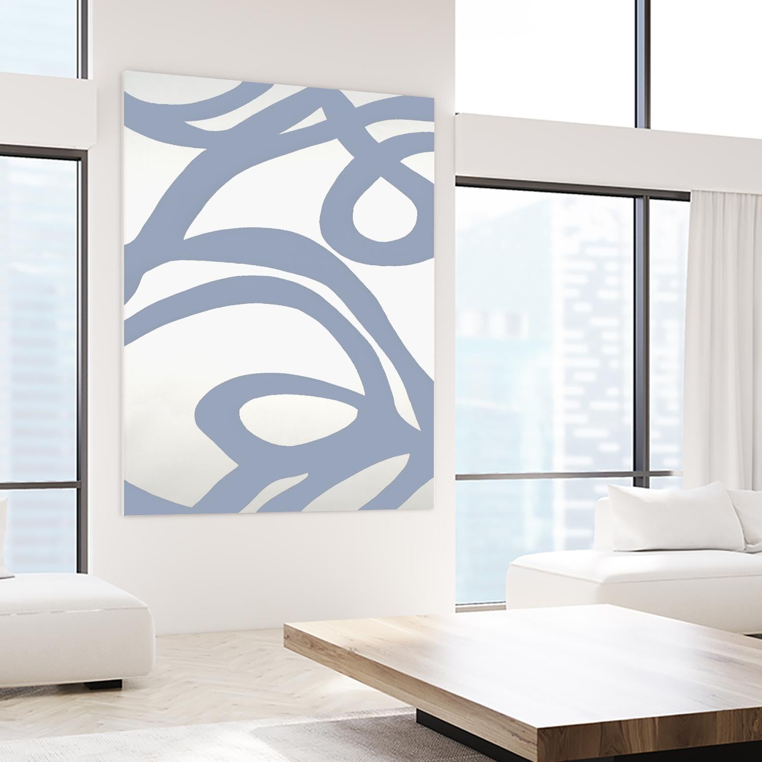 Limitless II by Randy Hibberd on GIANT ART - white abstract