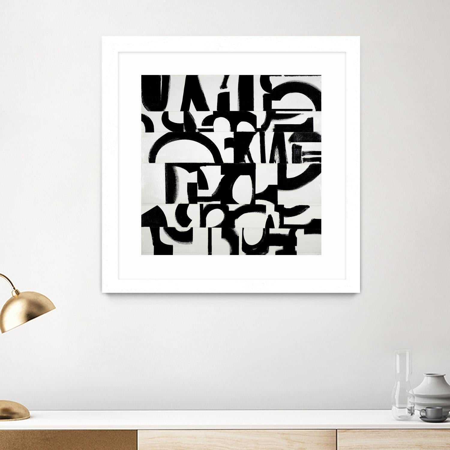 Prosperous Element by Randy Hibberd on GIANT ART - white abstract