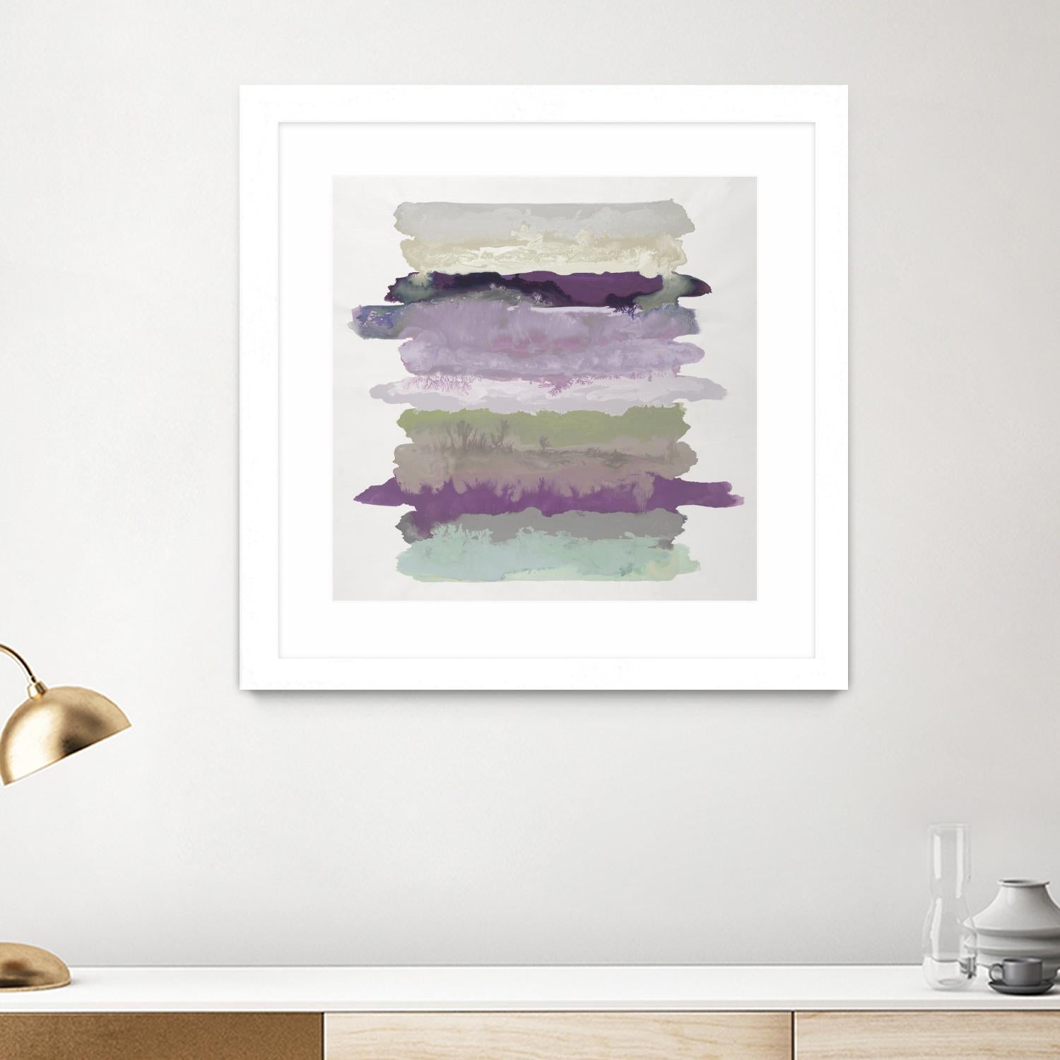 Flowing Energy II V3 by Randy Hibberd on GIANT ART - purples abstract